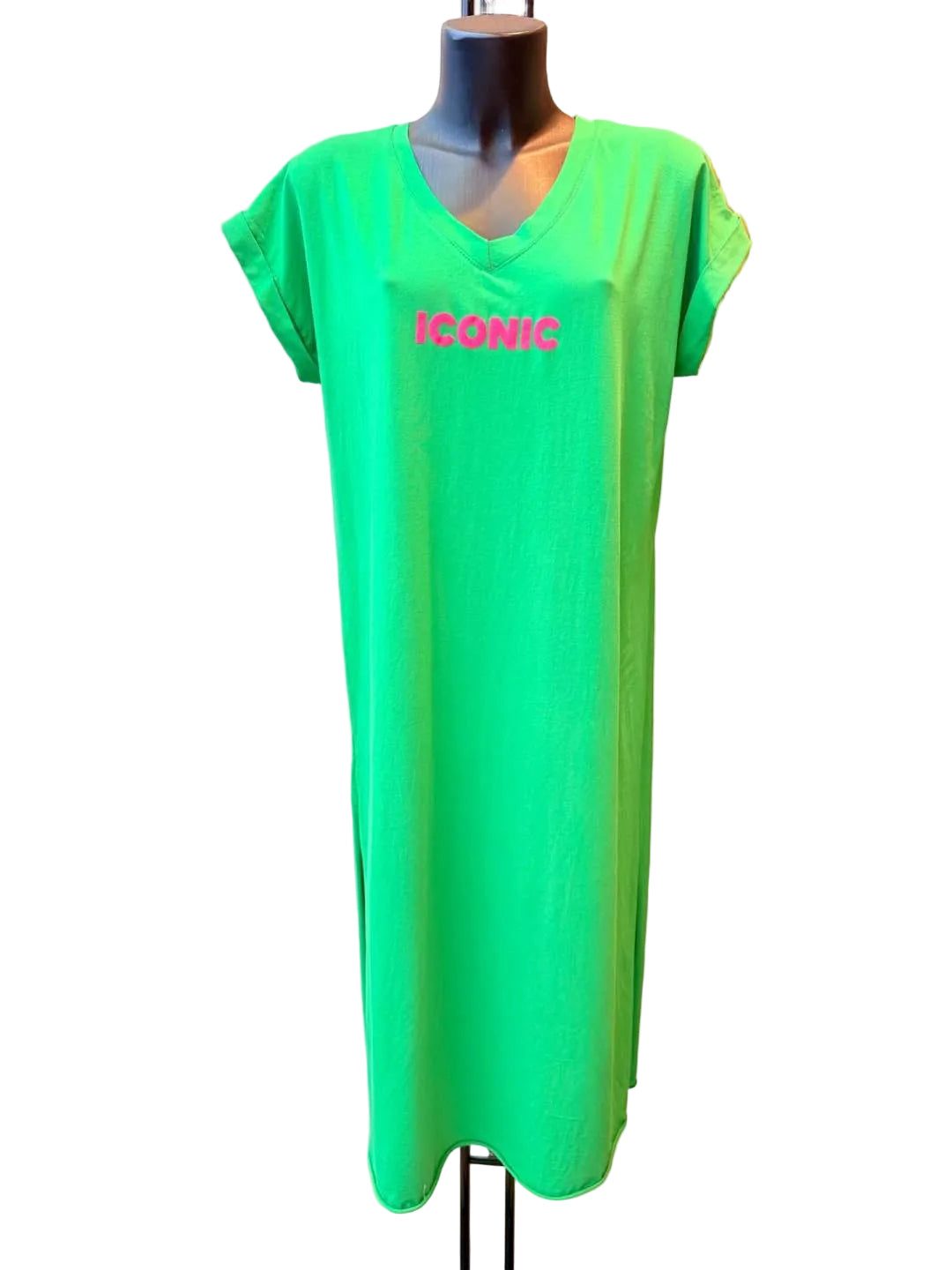Kleid Iconic Lang Pink
