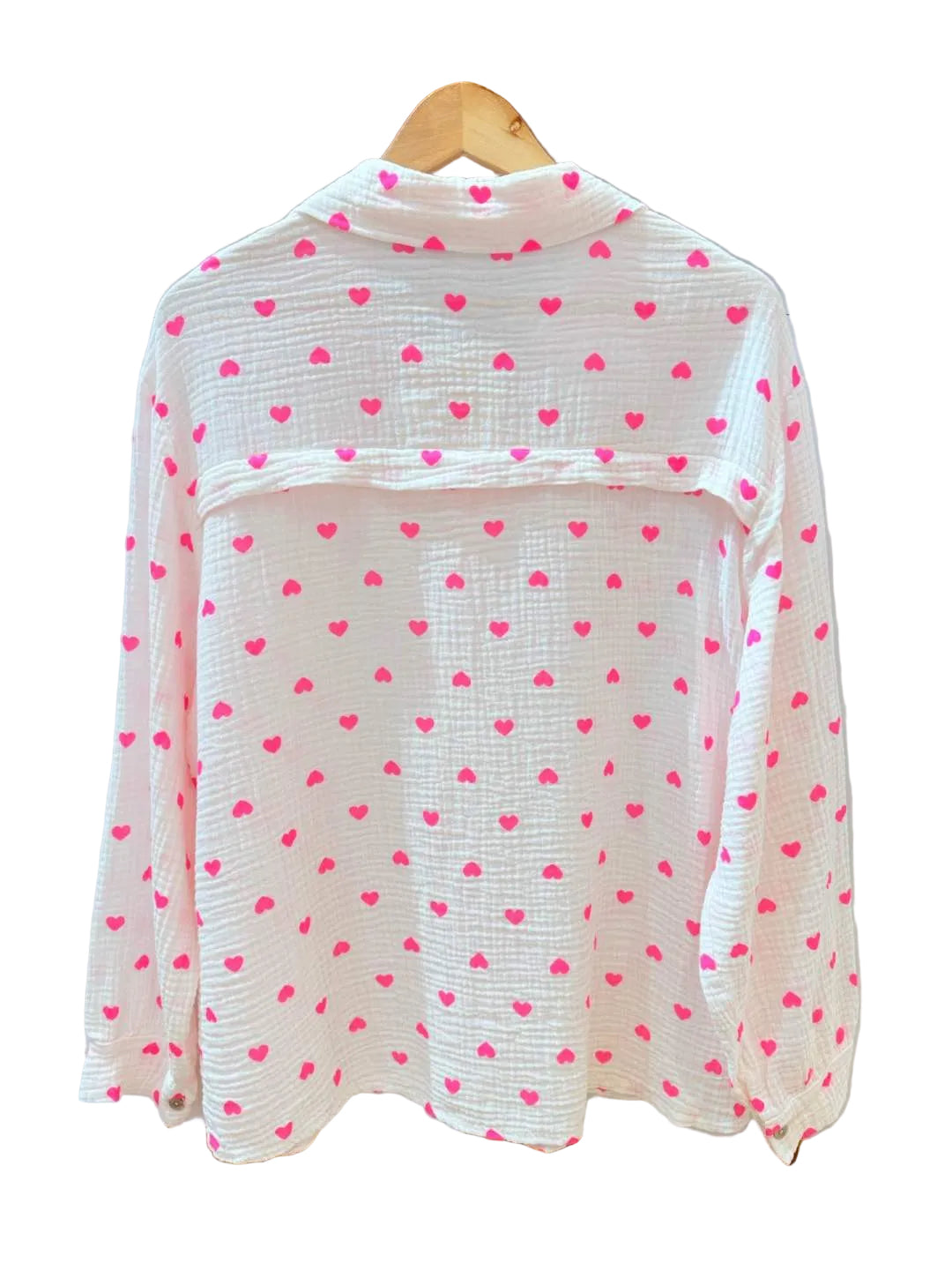 Musselin Bluse Herz
