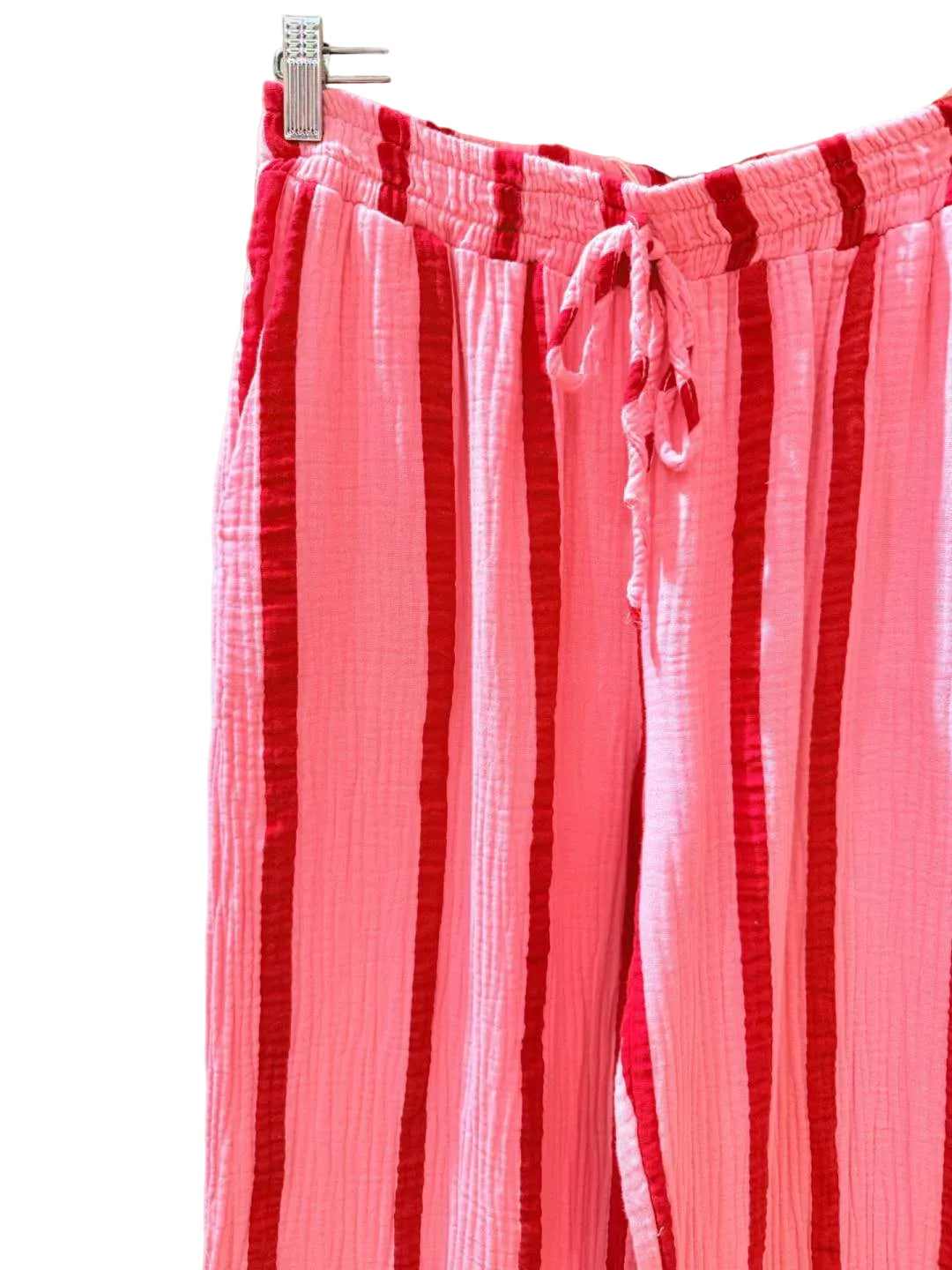 Musselin Hose Streifen CURVY