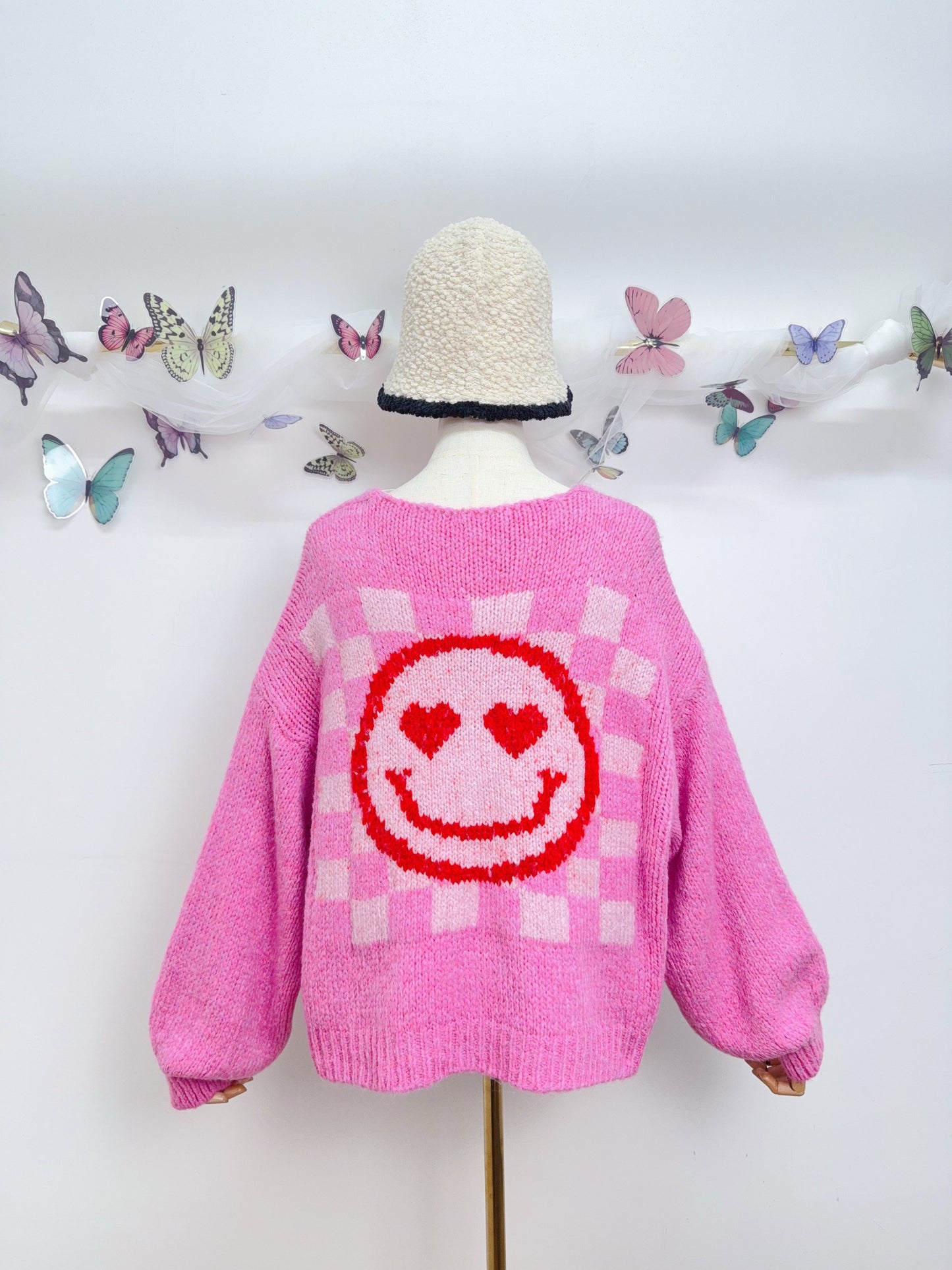 Smiley Strick Cardigan
