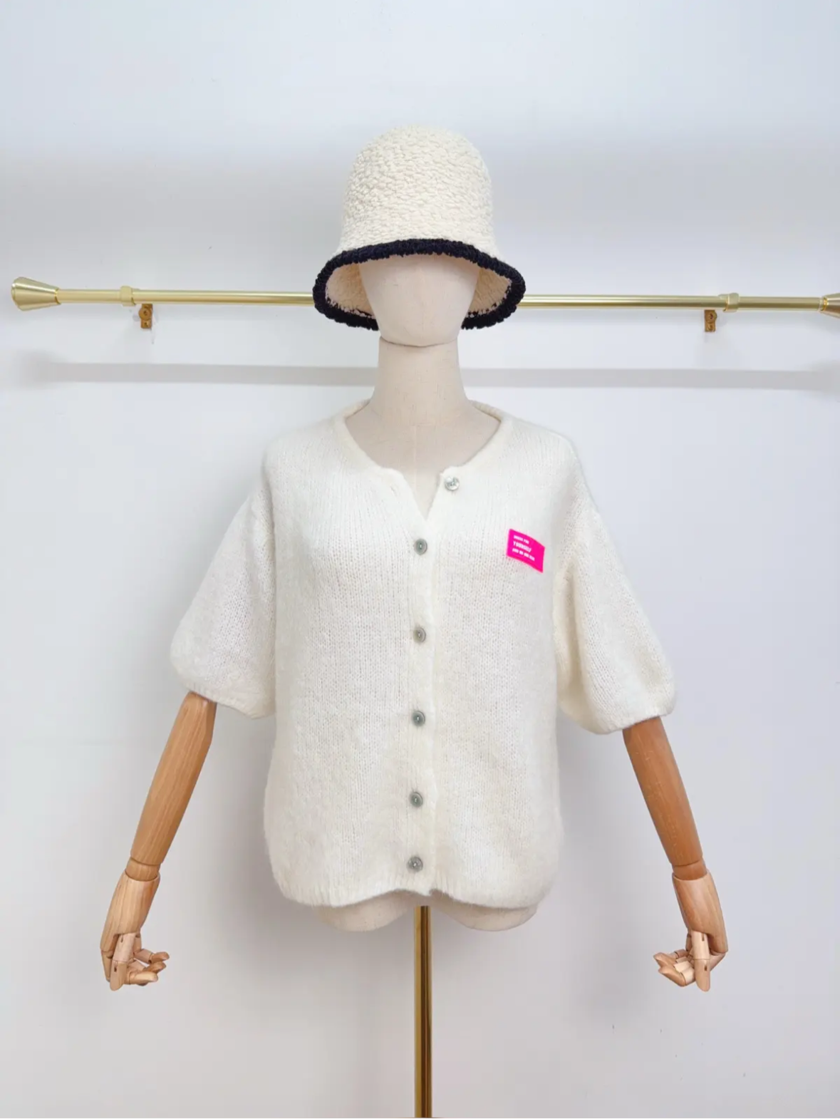 Kurzarm Cardigan Kid Mohair