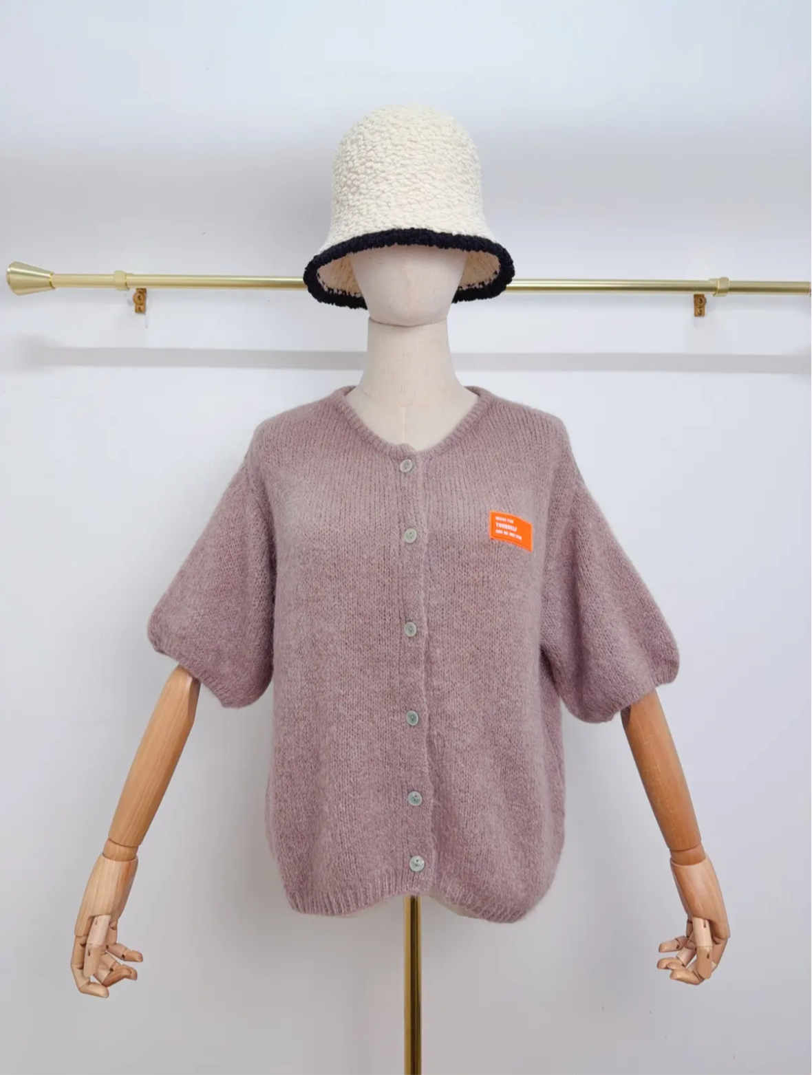 Kurzarm Cardigan Kid Mohair