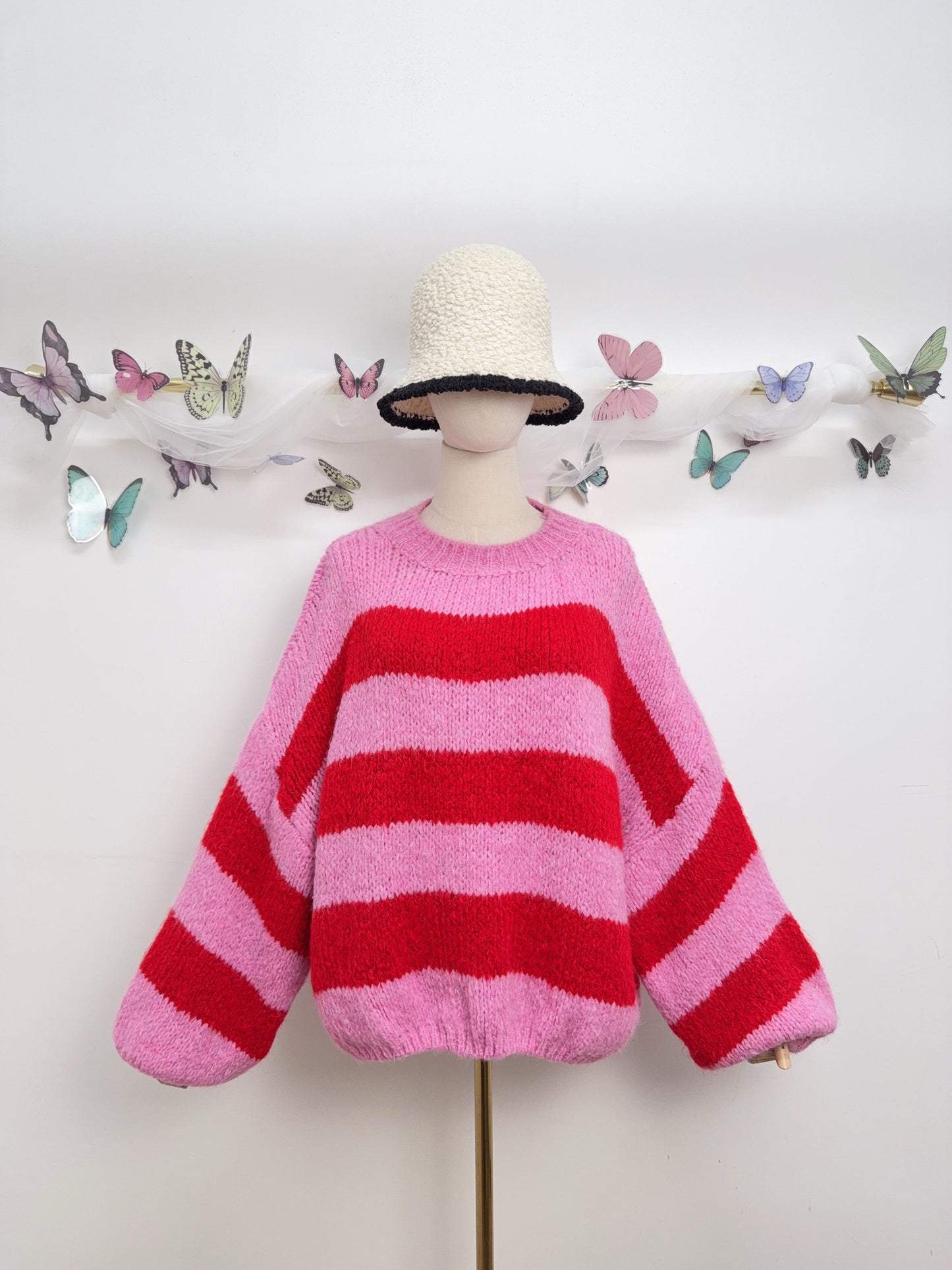 Strickpullover Balken