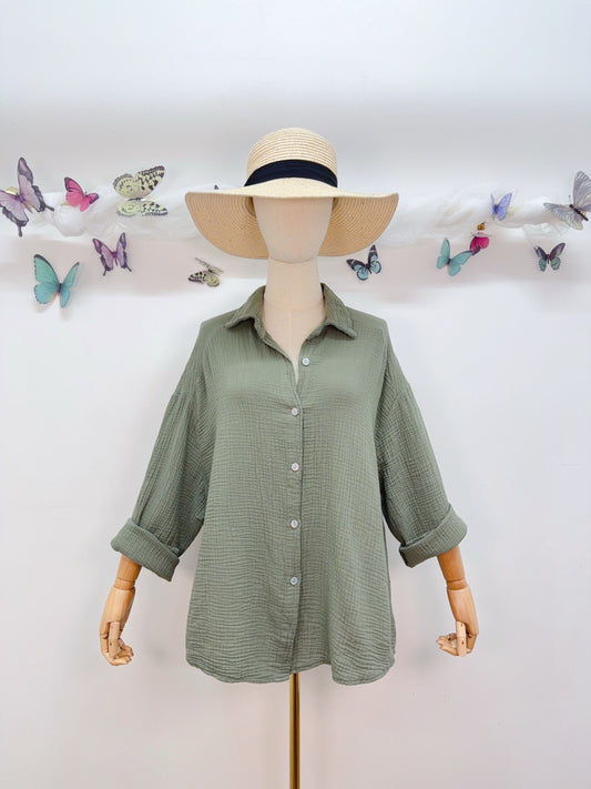 Musselin Bluse Iconic Club