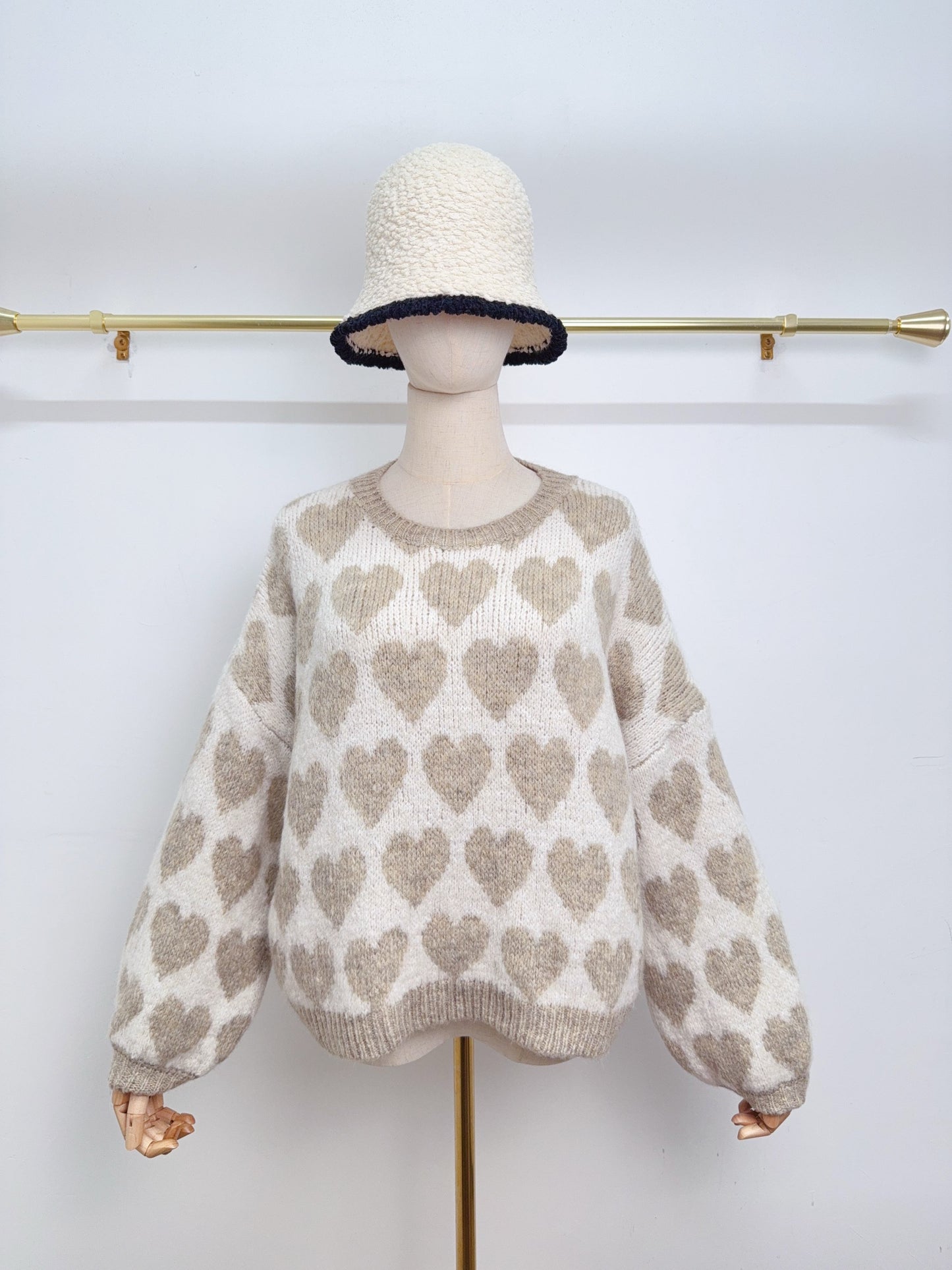 Strickpullover Herz