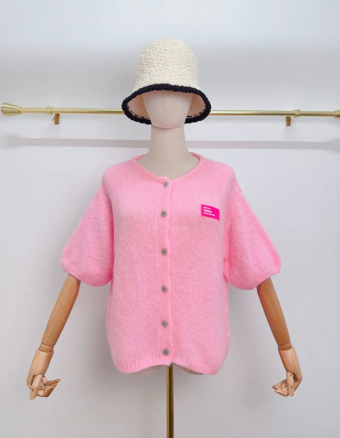 Kurzarm Cardigan Kid Mohair