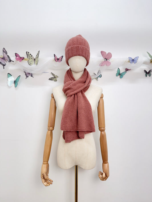 Baby Alpaka Mütze & Schal SET