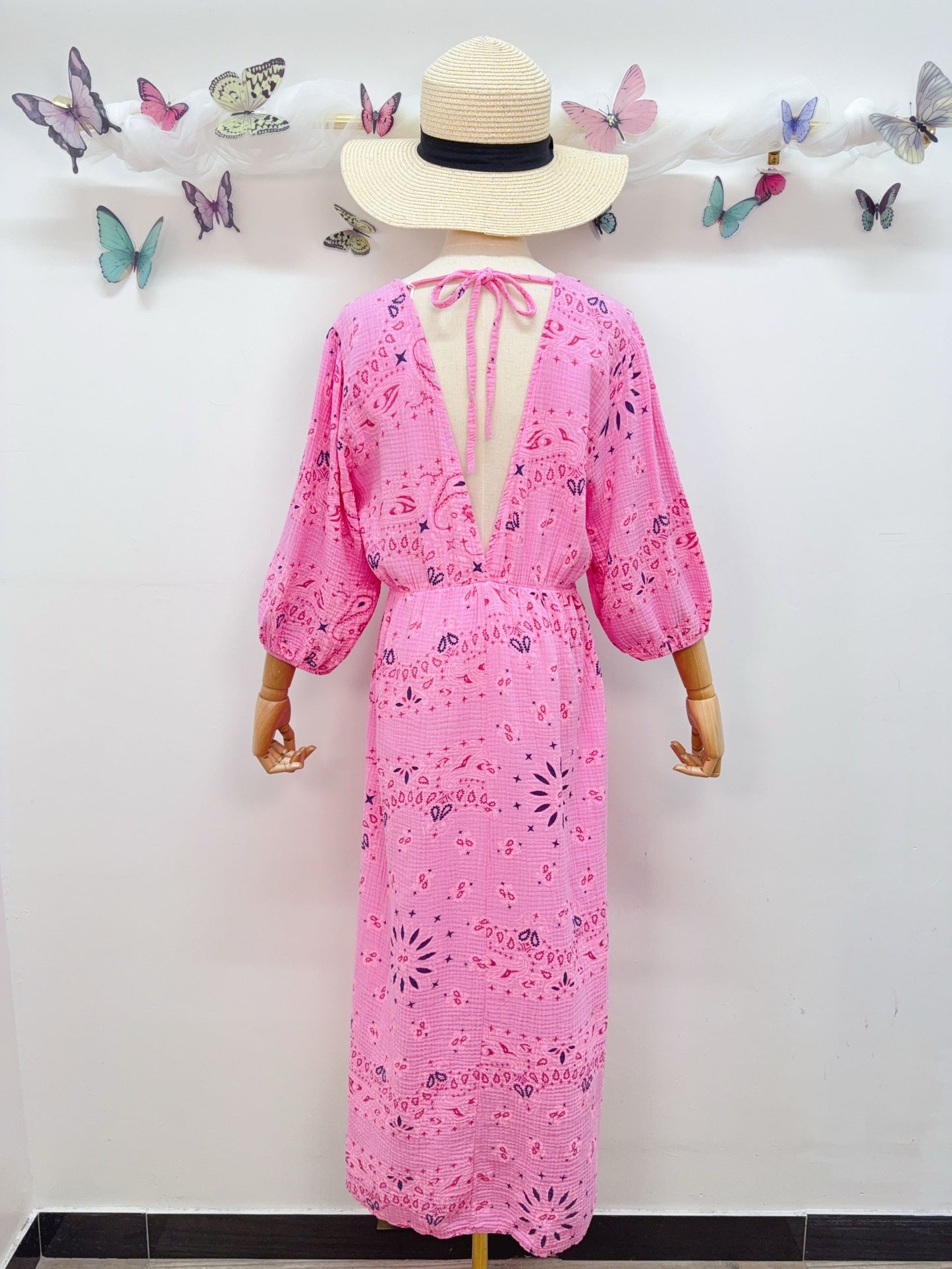 Musselin Kleid Muster