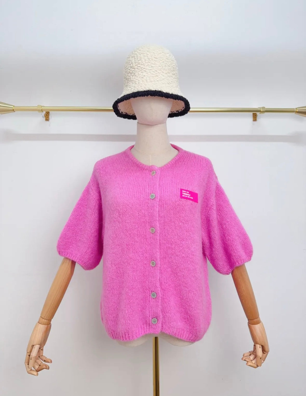 Kurzarm Cardigan Kid Mohair
