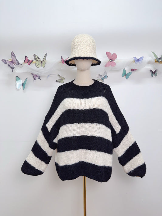 Strickpullover Balken