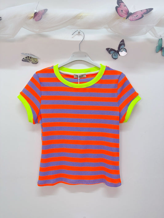 T-Shirt Gestreift Eng