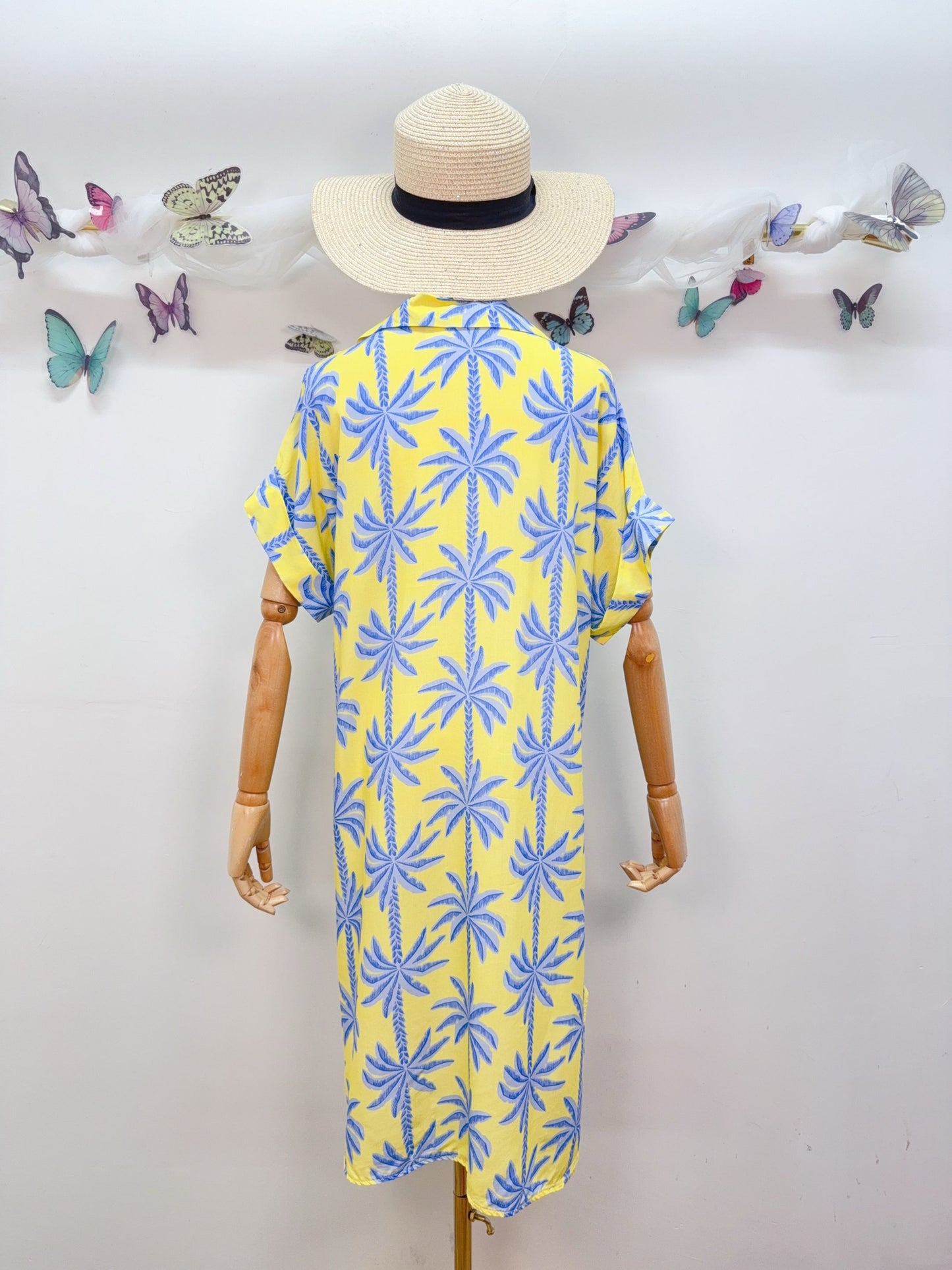 Kleid Palmen Viskose