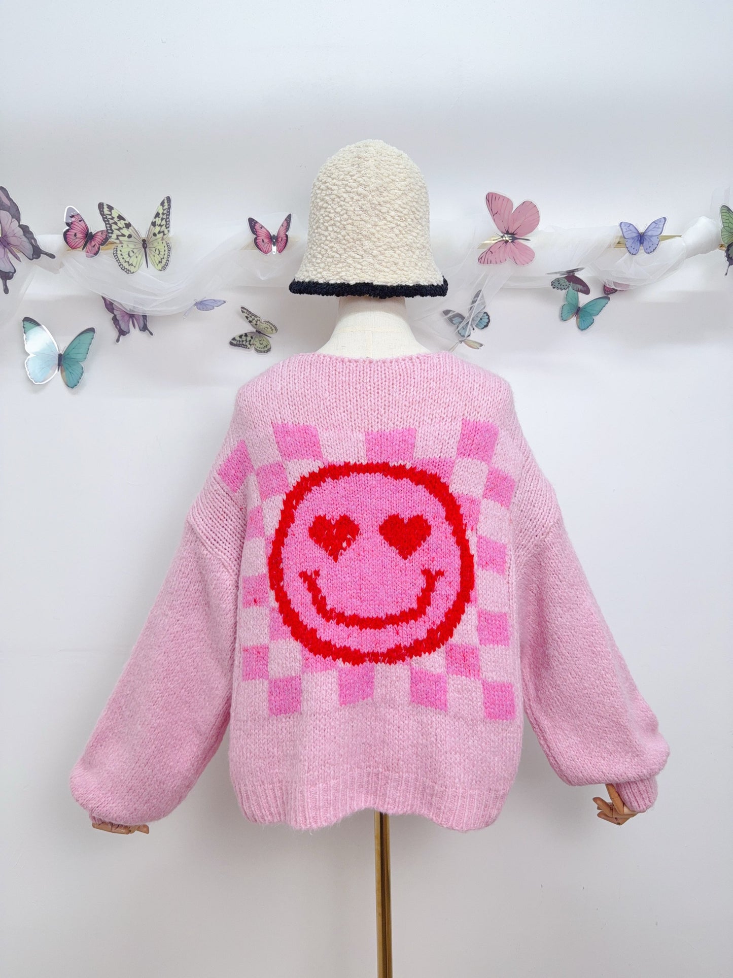 Smiley Strick Cardigan