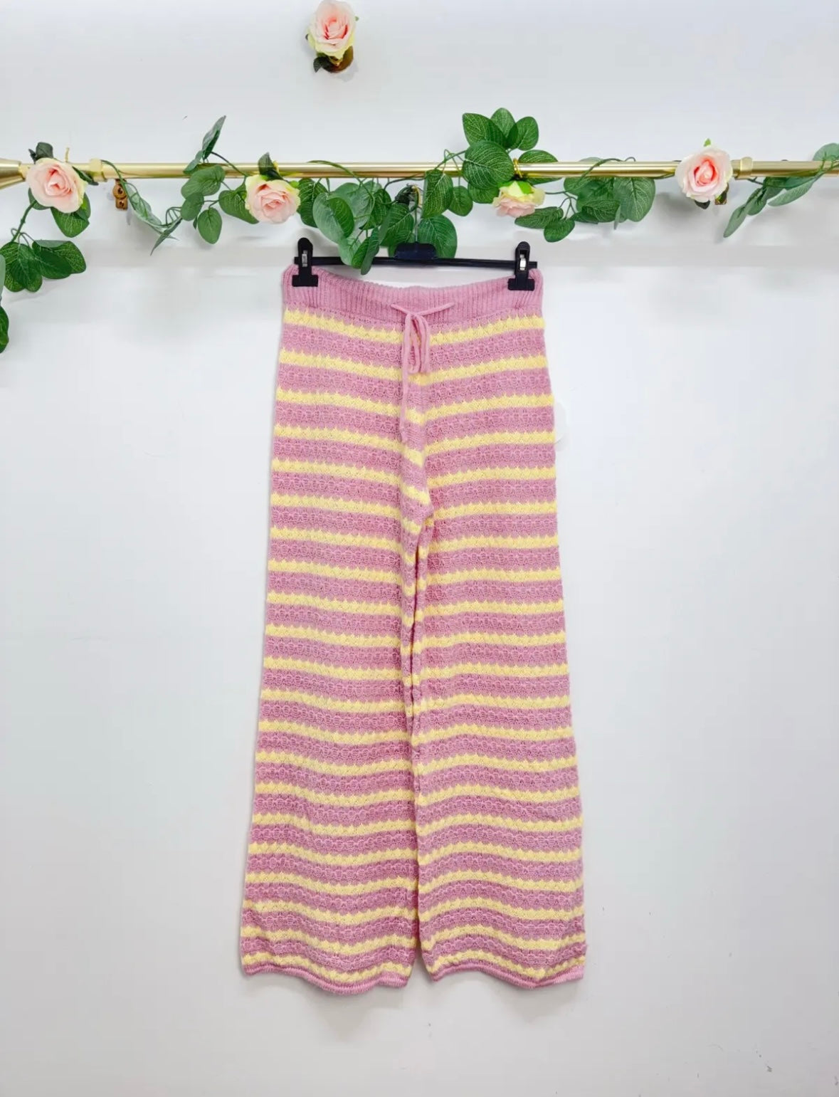 Strick Hose Streifen