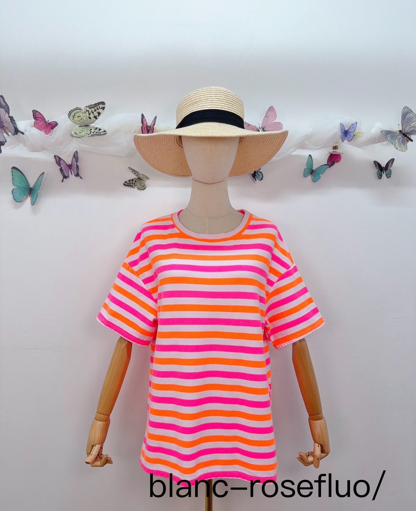 T-Shirt Streifen Pinky