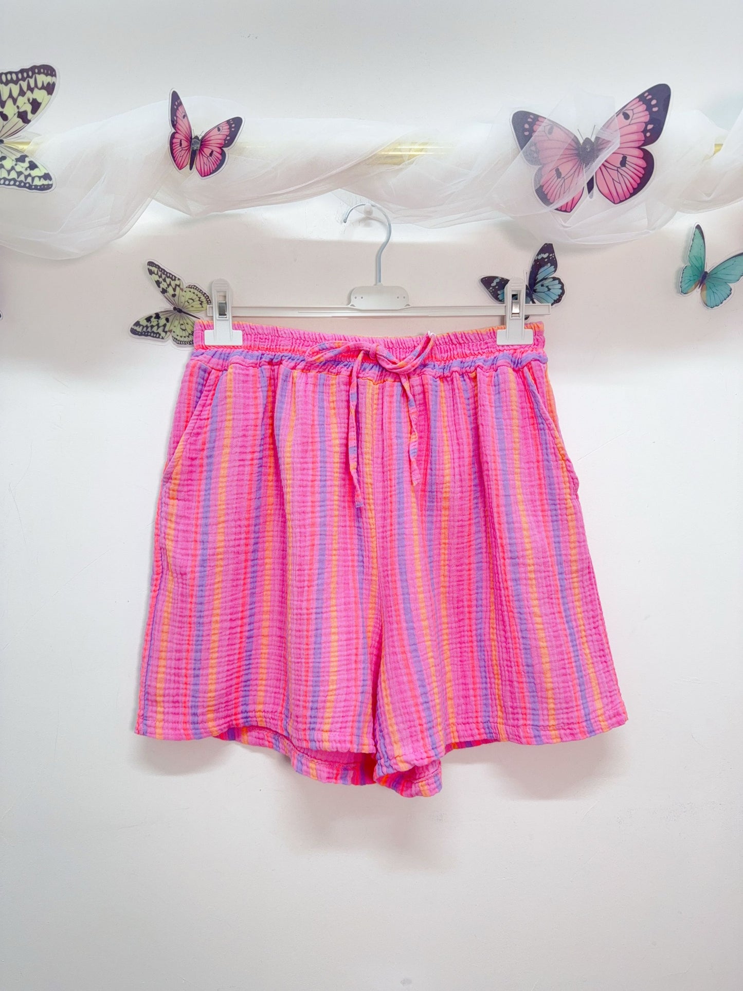 Musselin Shorts Streifen