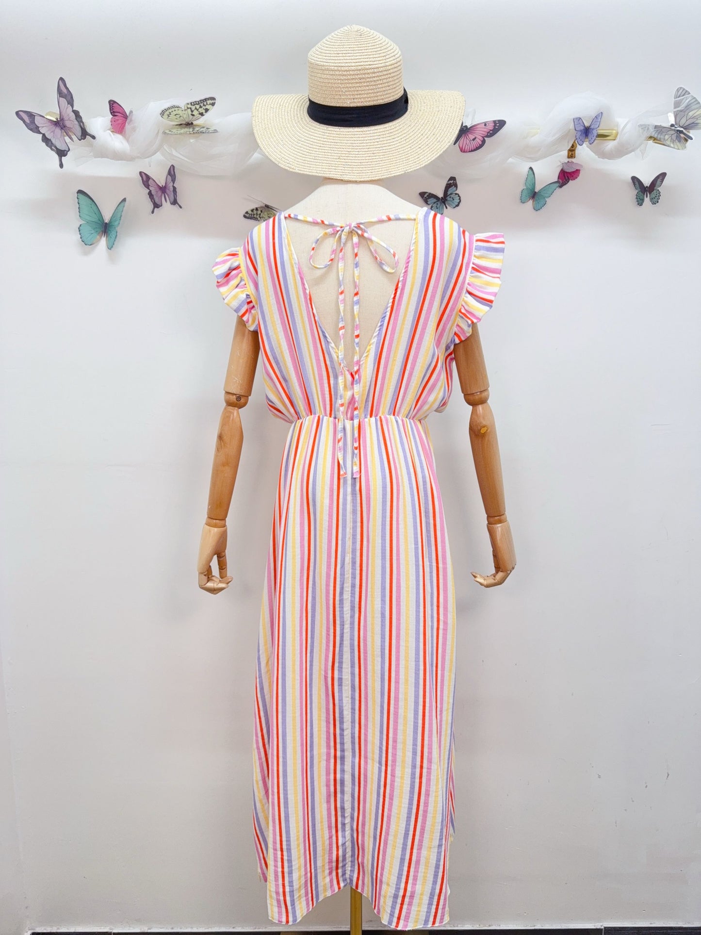 Sommerkleid Streifen Kurzarm