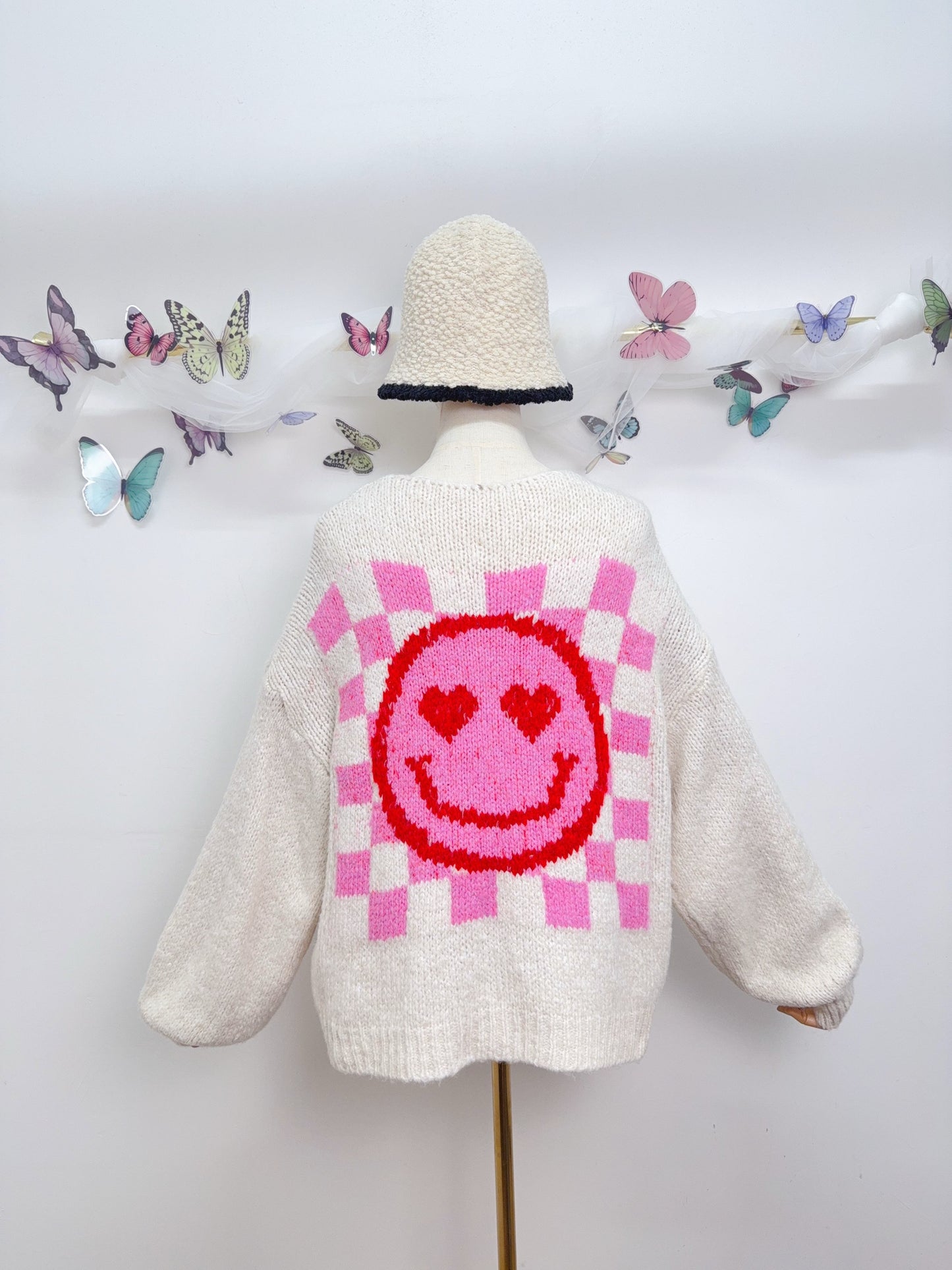 Smiley Strick Cardigan
