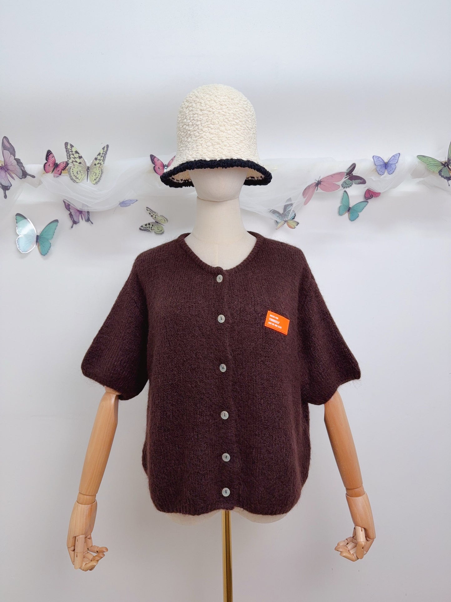 Kurzarm Cardigan Kid Mohair