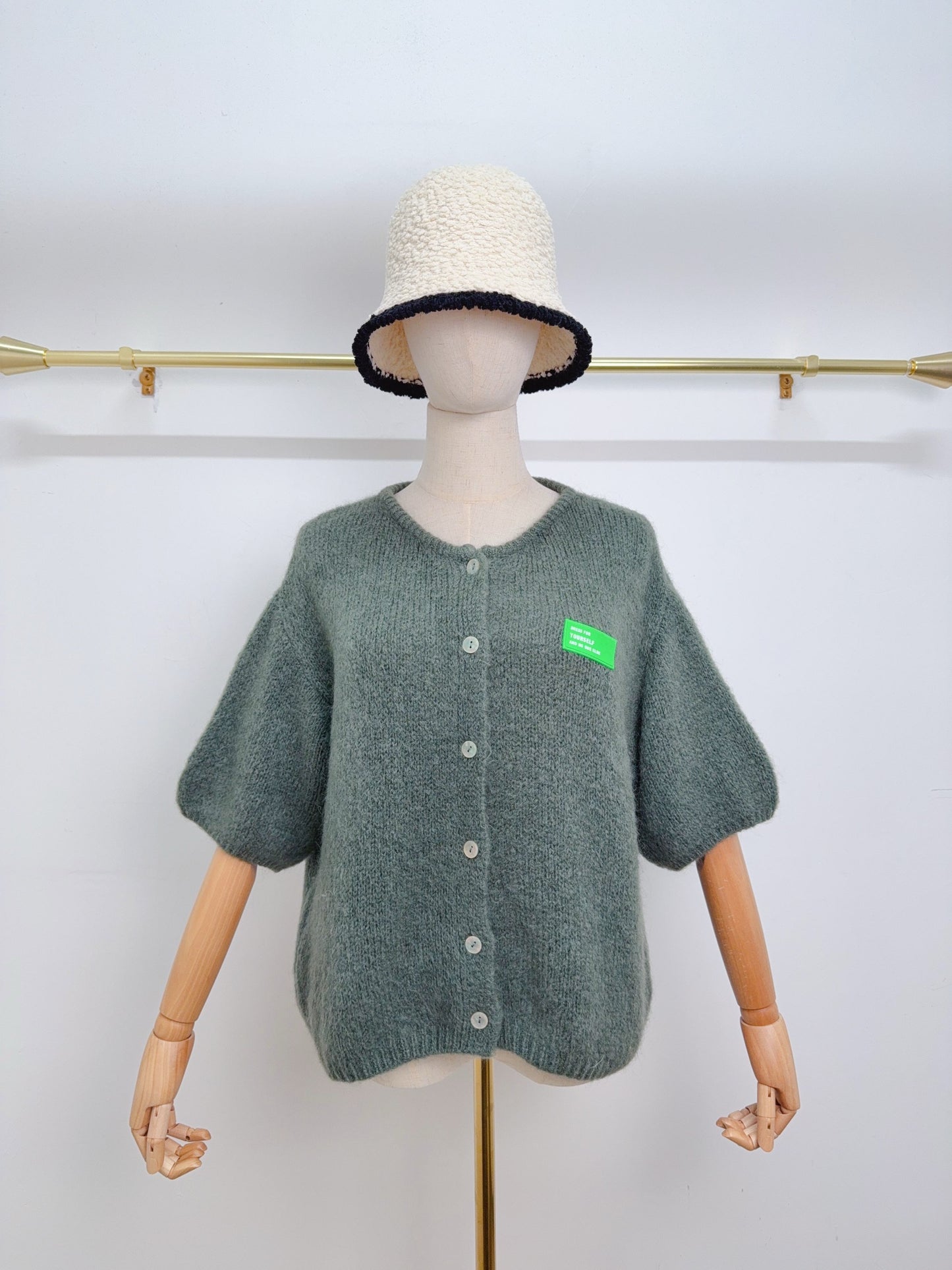Kurzarm Cardigan Kid Mohair