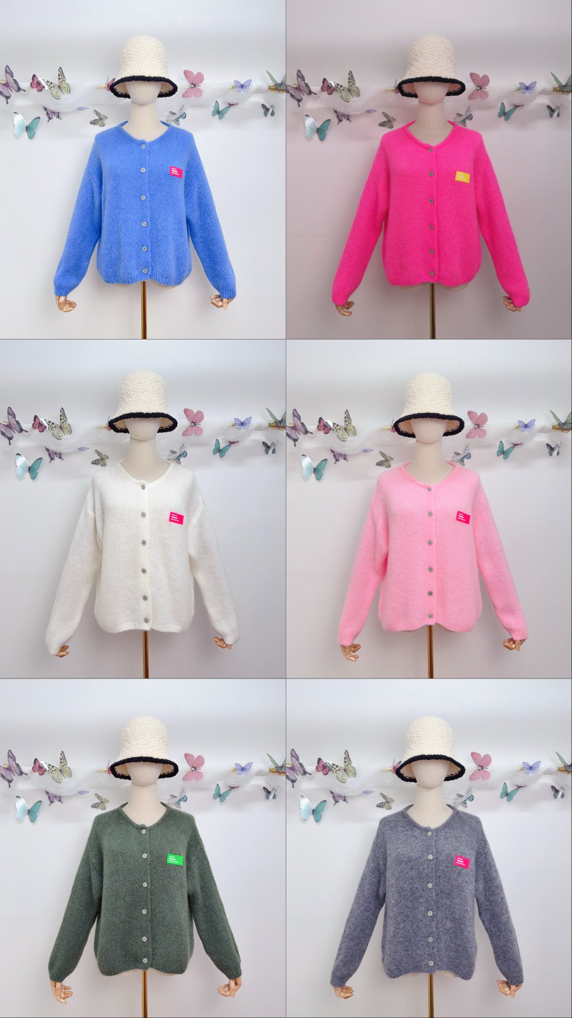 Mohair Strickjacke Patch