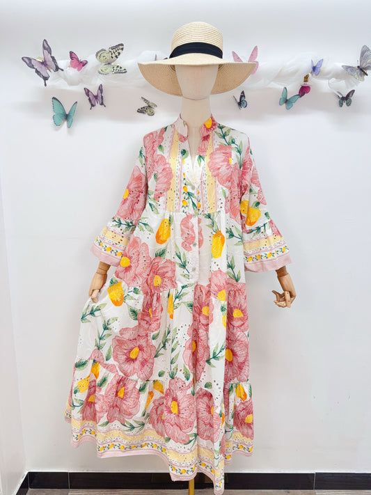 Baumwolle Kleid Blumen