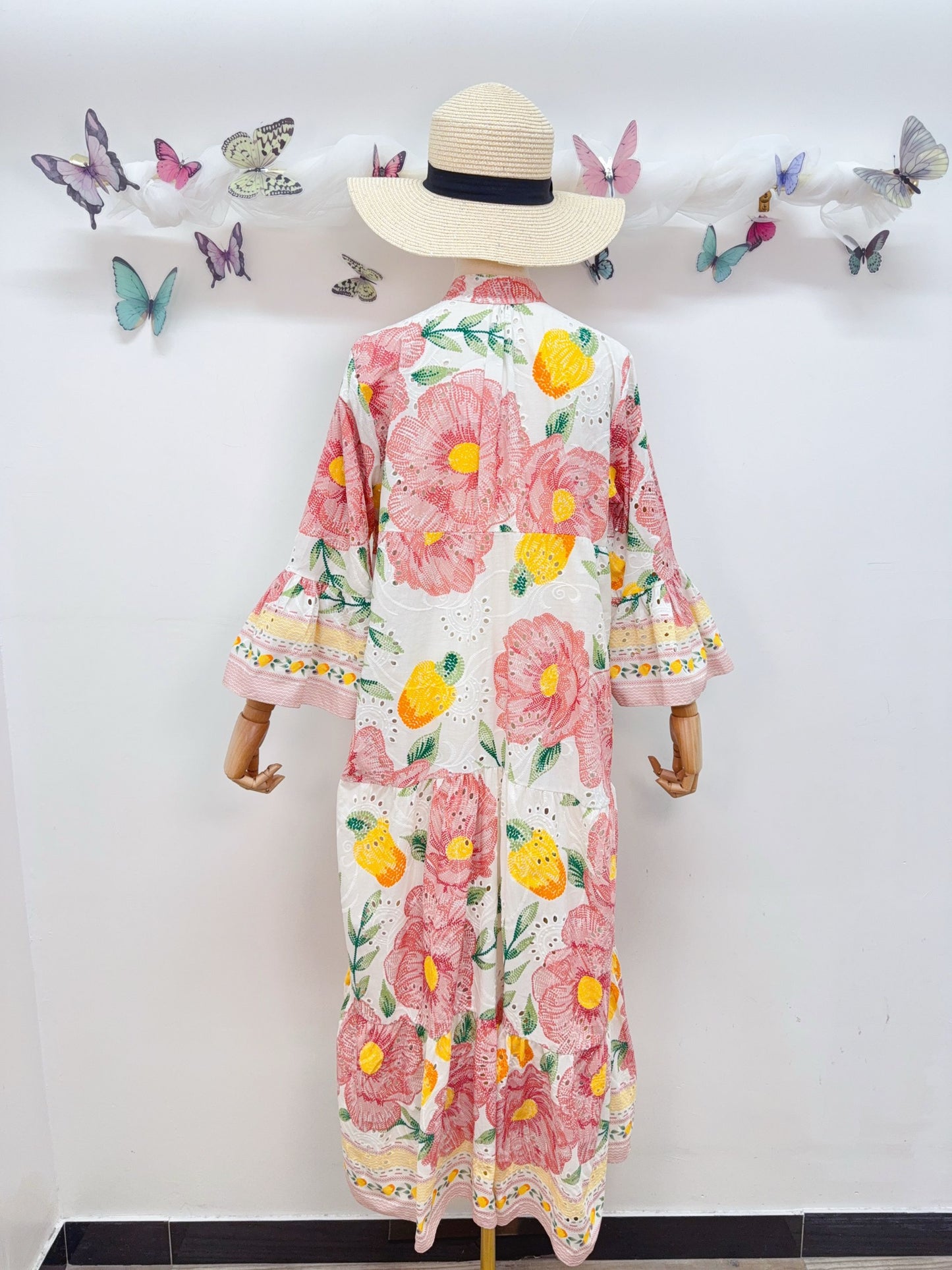 Baumwolle Kleid Blumen