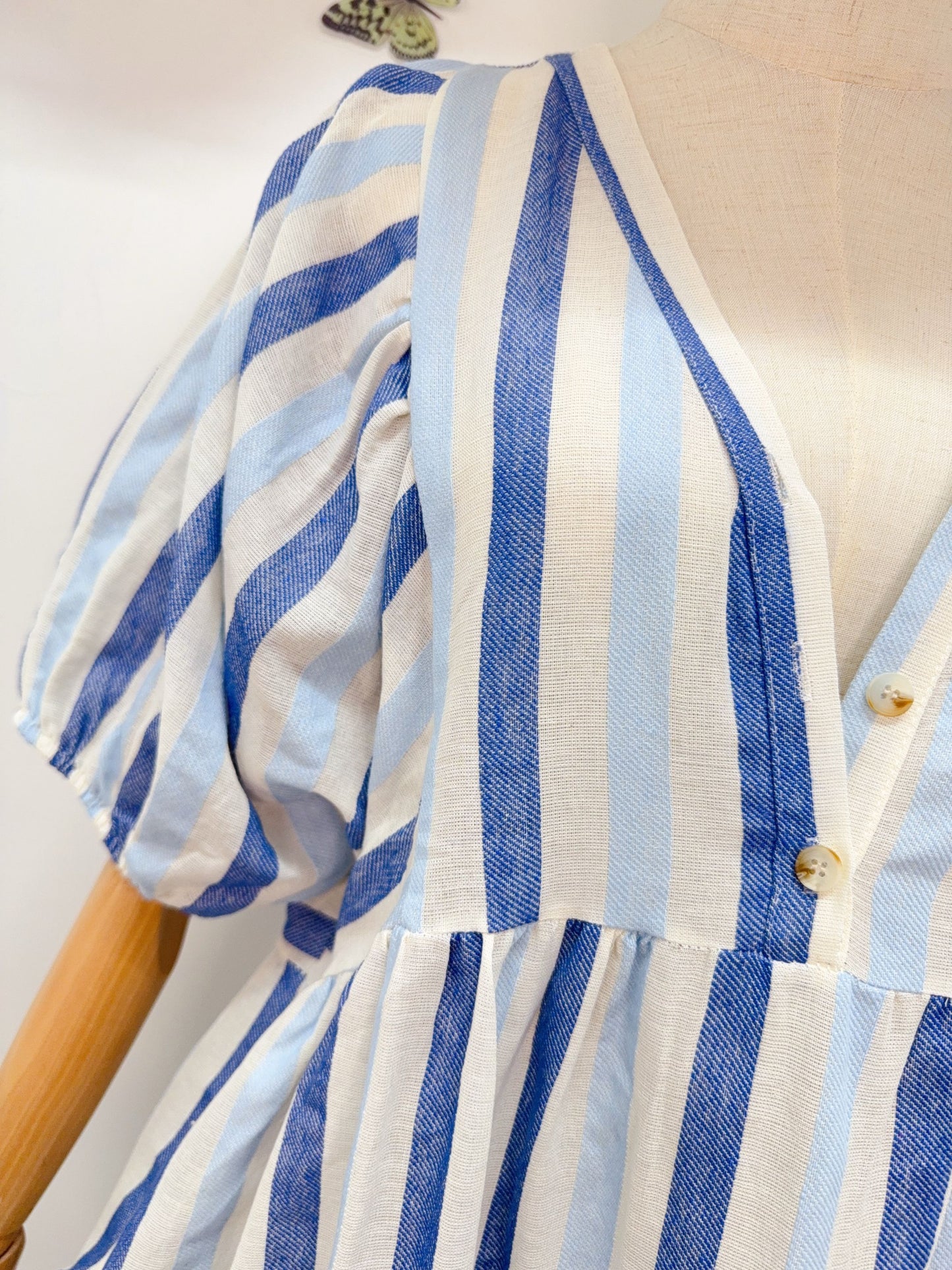 Baumwolle Kleid Streifen