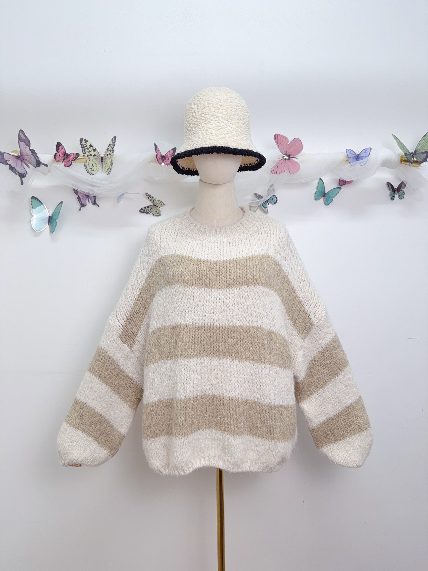 Strickpullover Balken