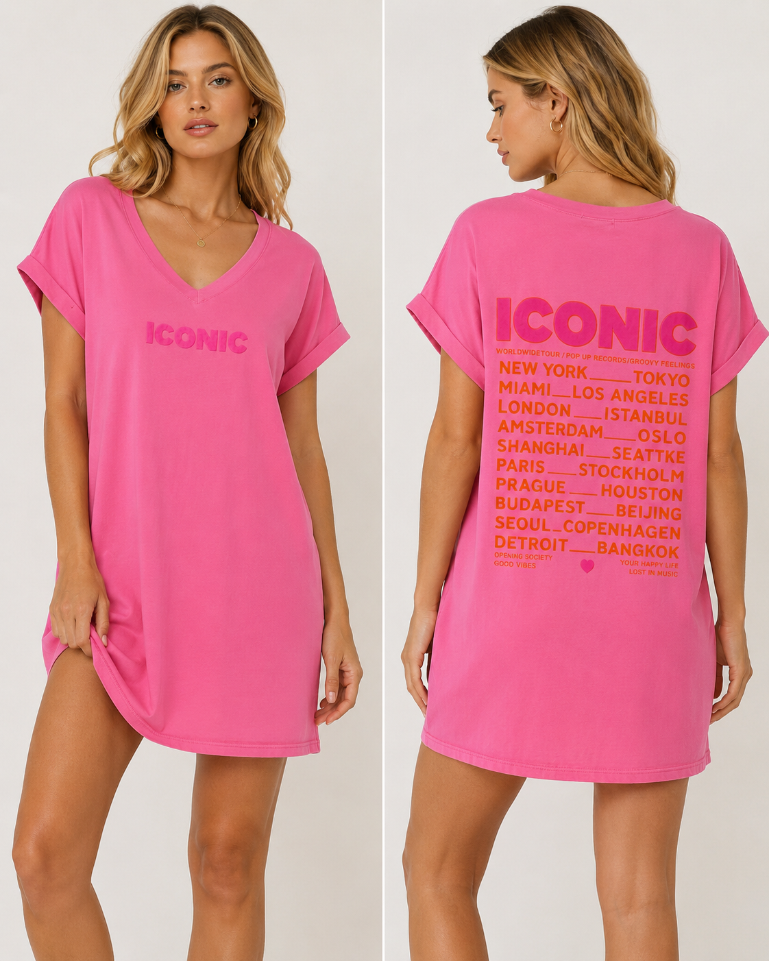 Iconic Kleid Kurz New York