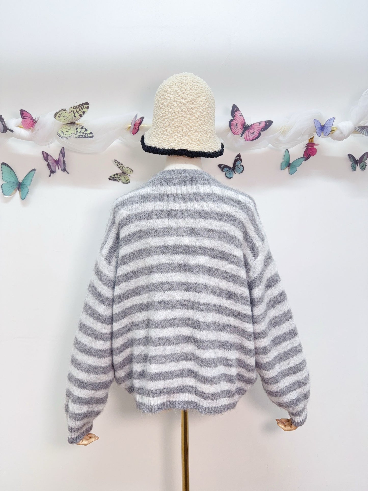 Smiley Cardigan Streifen