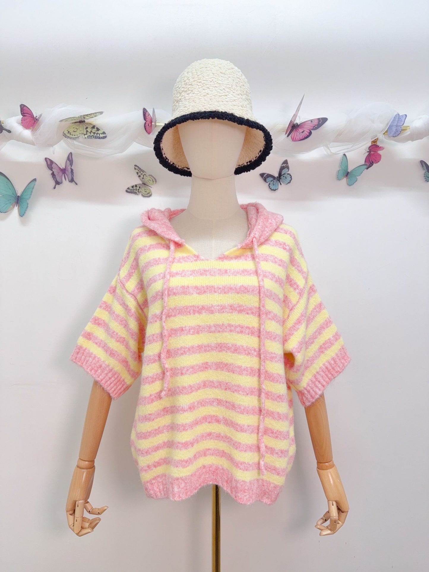 Strickpullover Kapuze