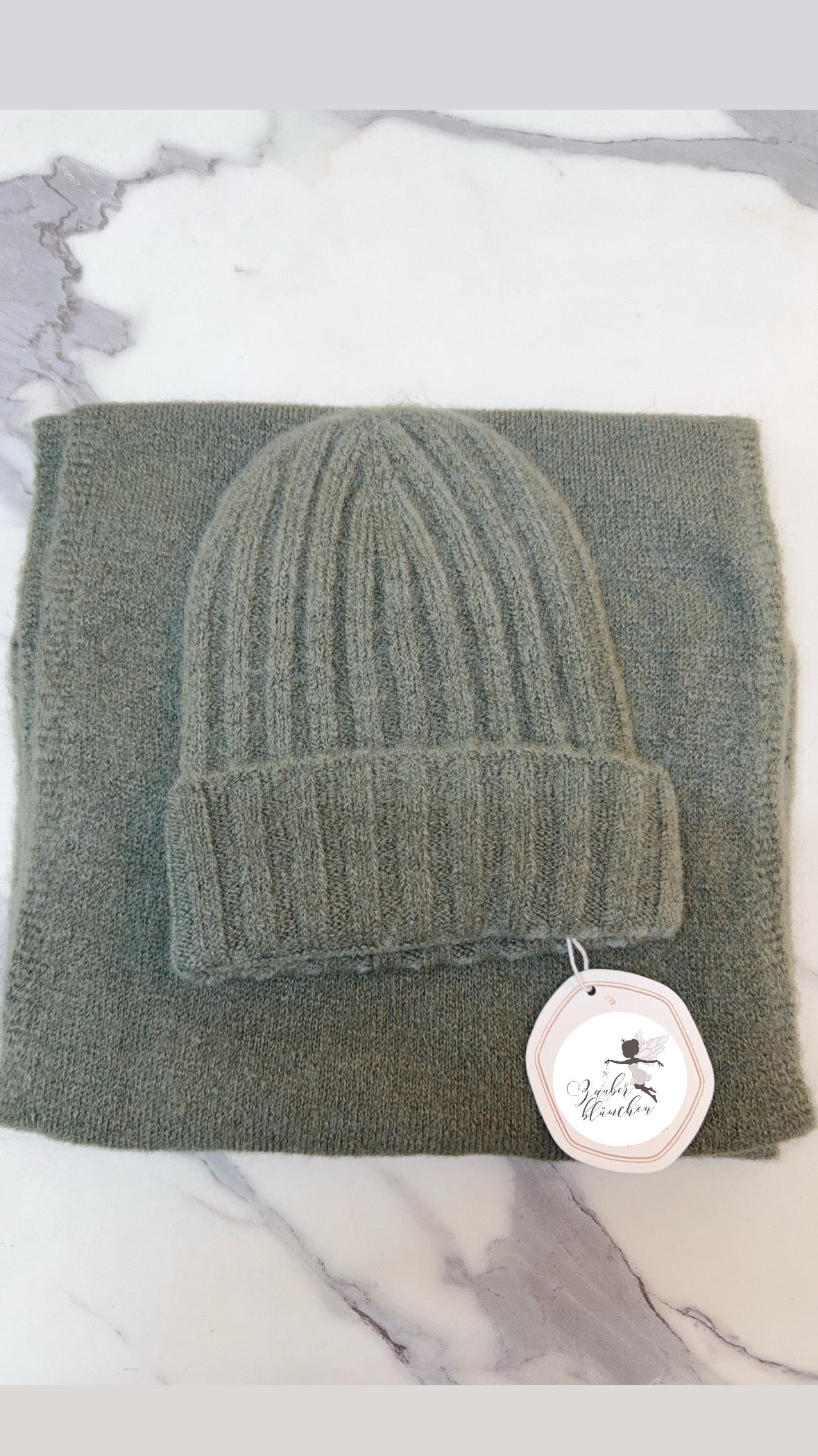 Baby Alpaka Mütze & Schal SET