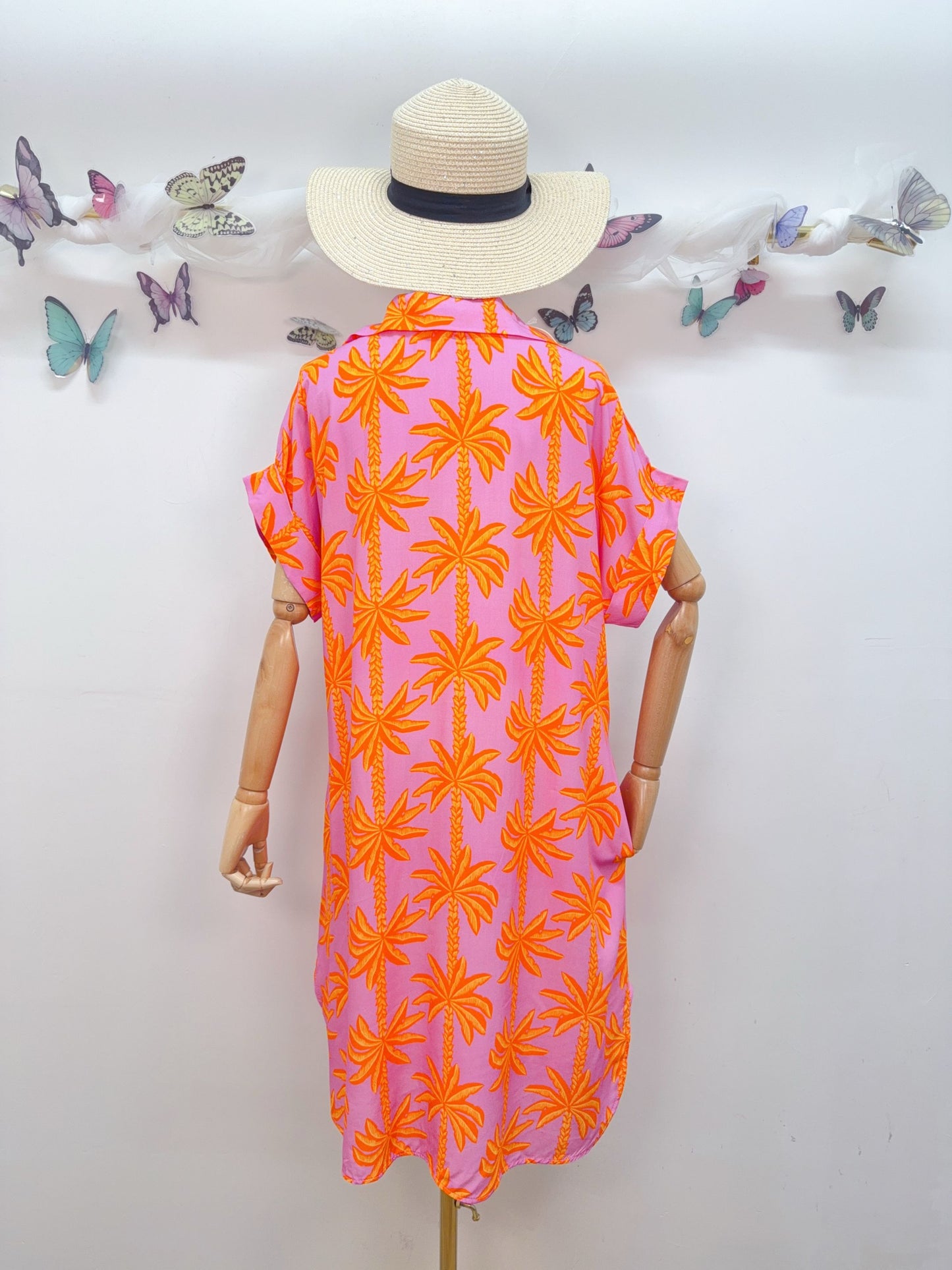 Kleid Palmen Viskose