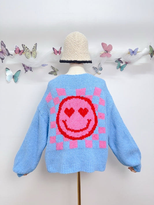 Smiley Strick Cardigan
