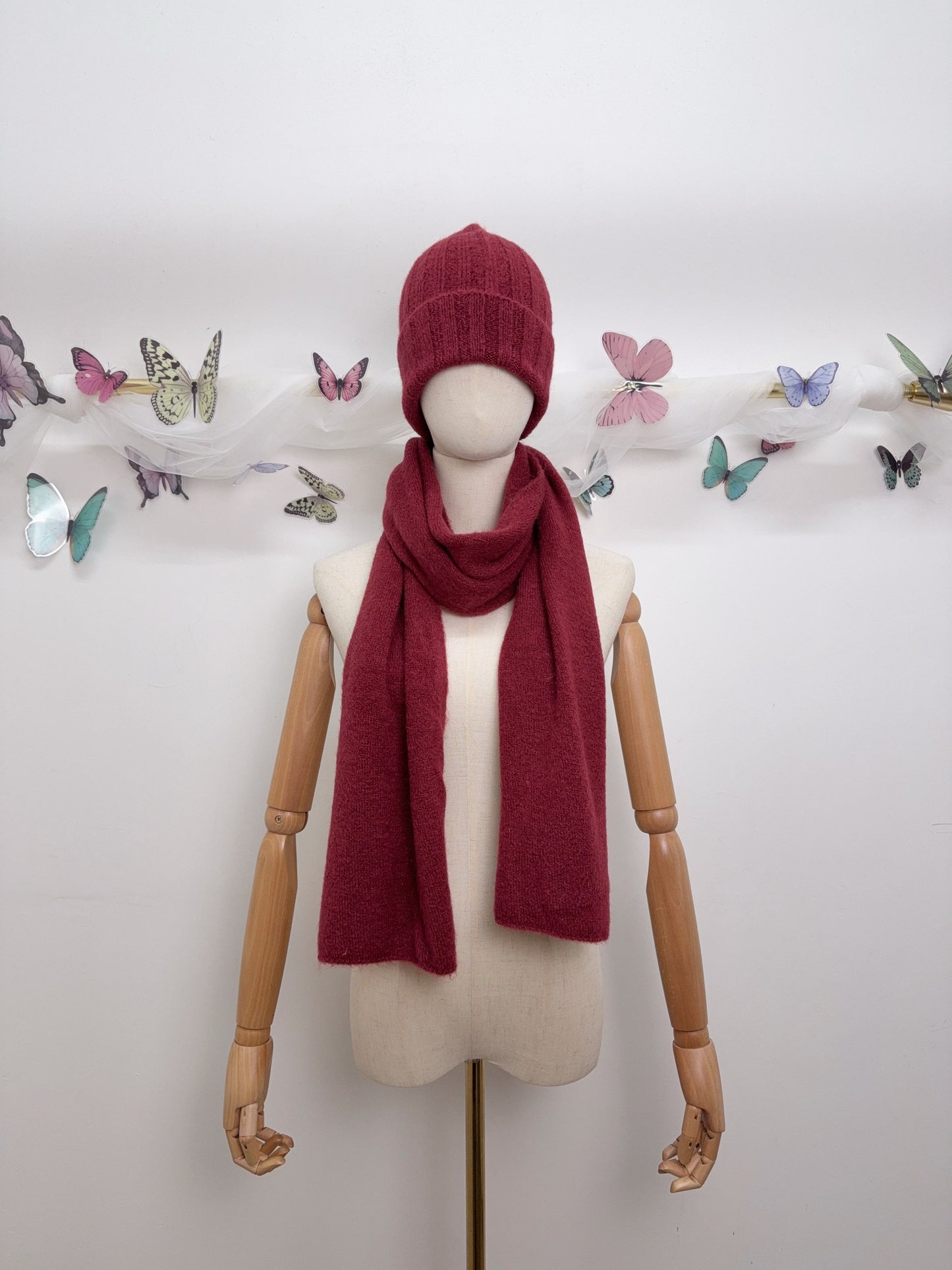 Baby Alpaka Mütze & Schal SET