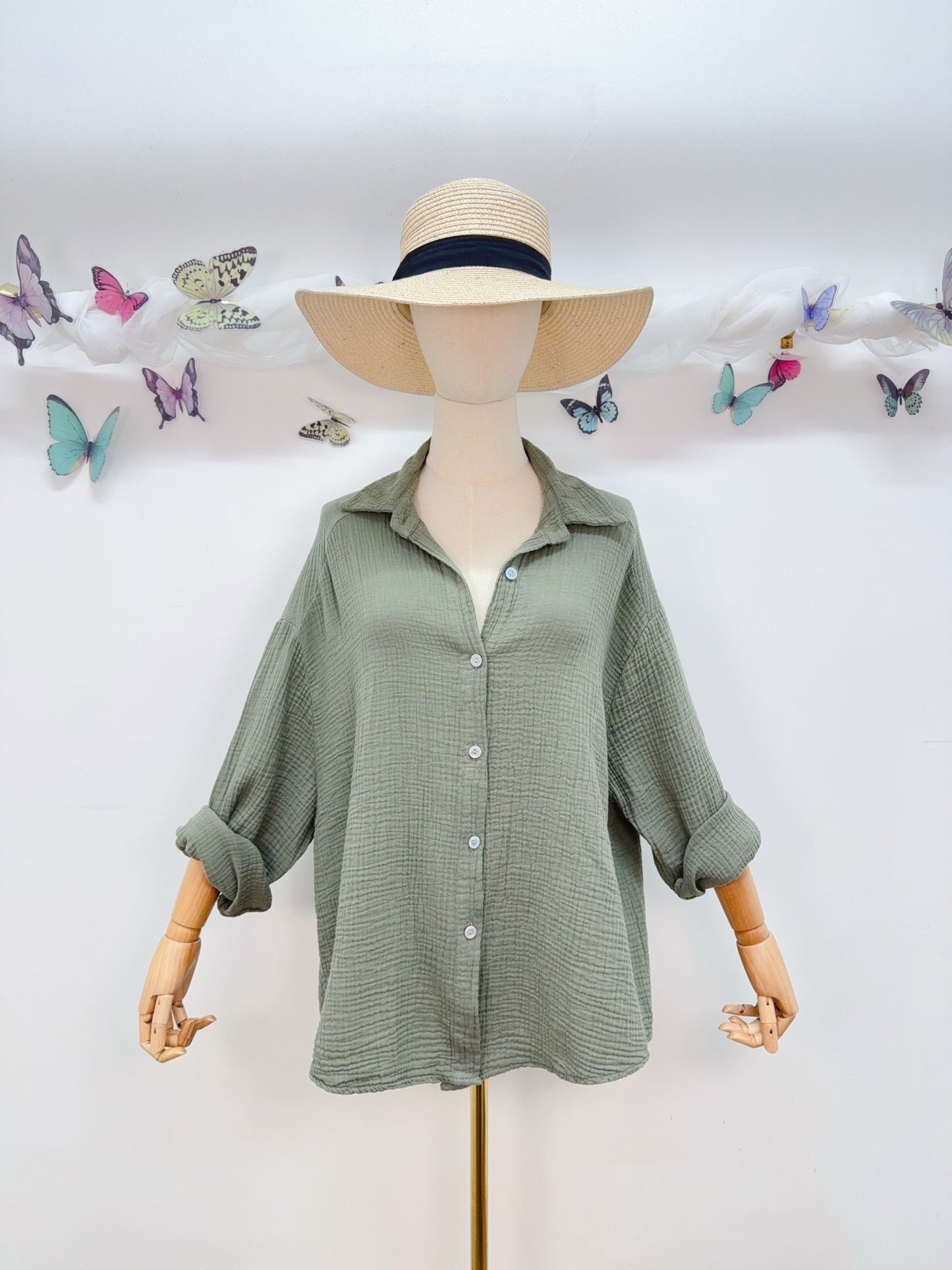 Musselin Bluse Soleil mon Amour