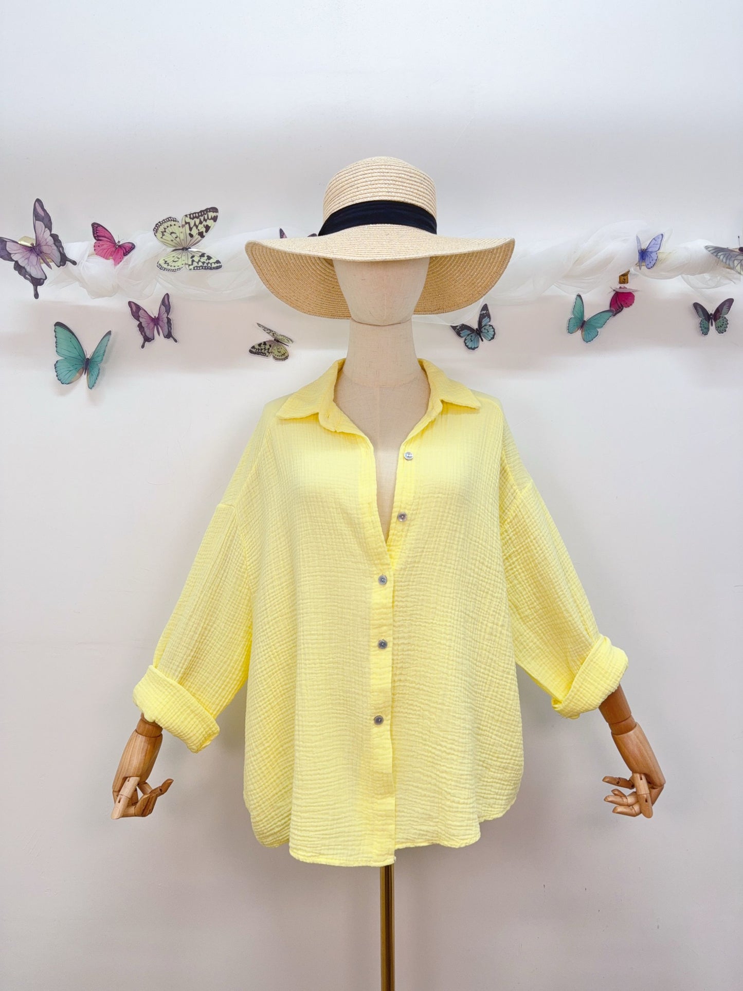 Musselin Bluse Soleil mon Amour