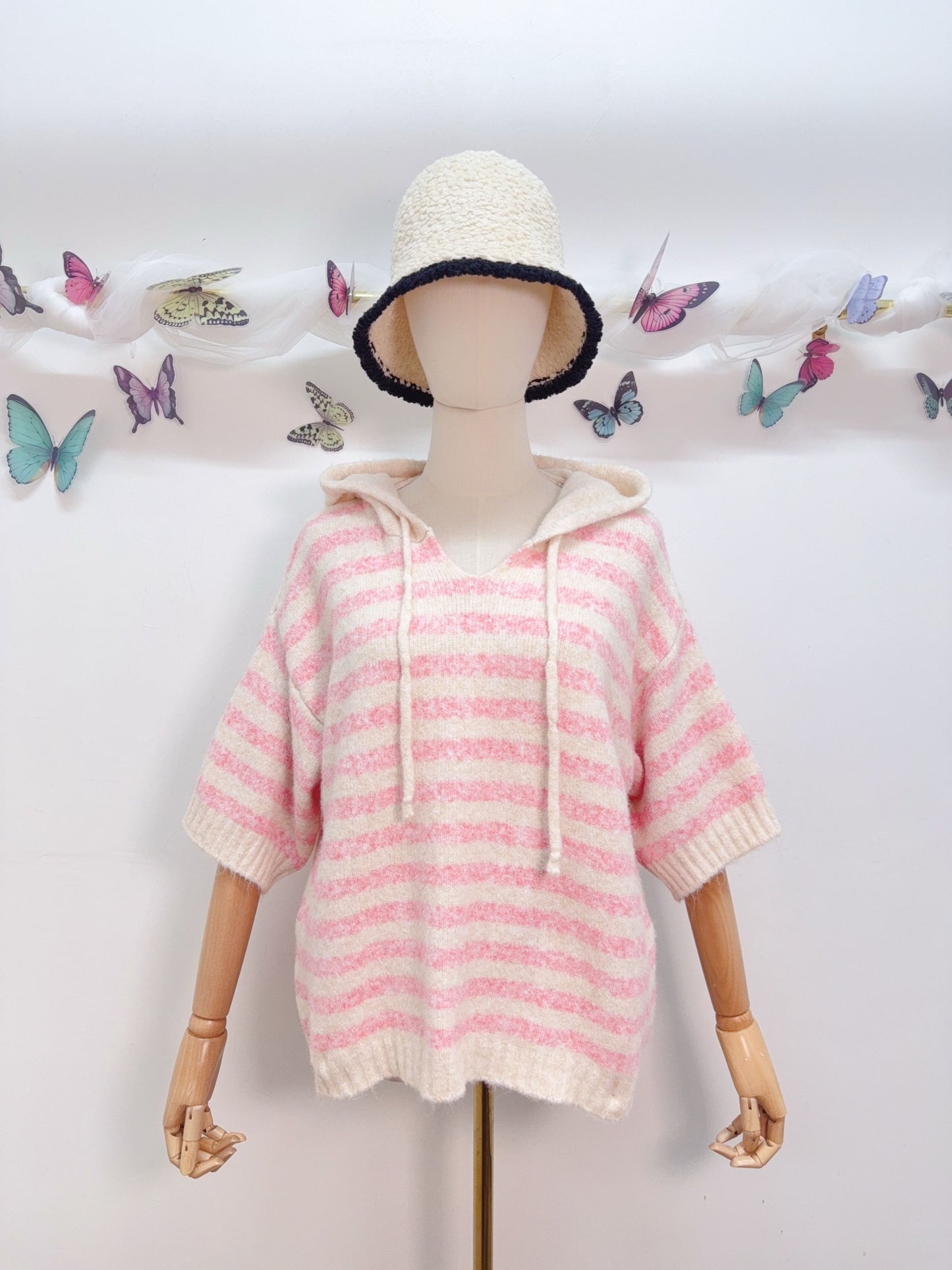 Strickpullover Kapuze