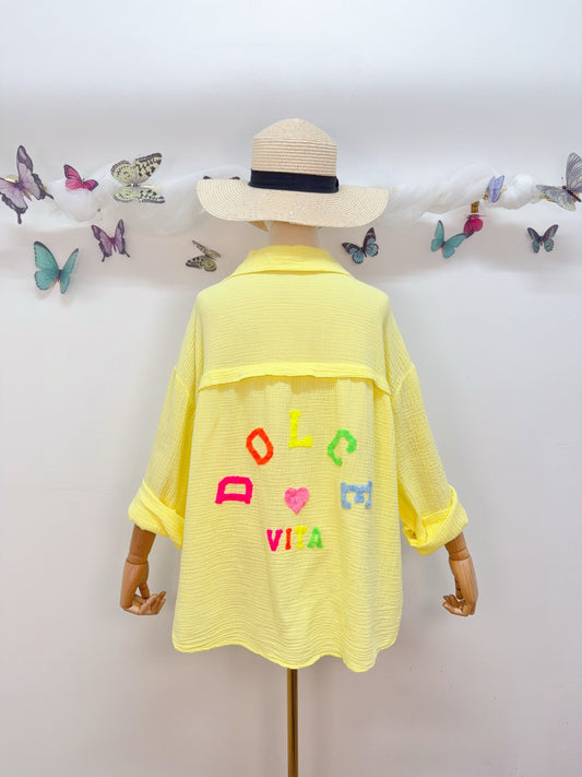 Musselin Bluse Dolce Vita