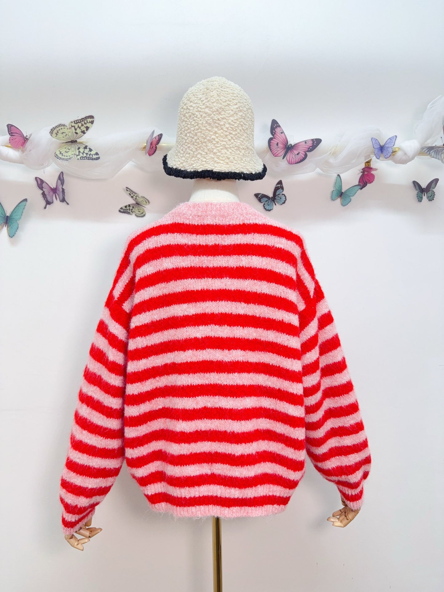Smiley Cardigan Streifen