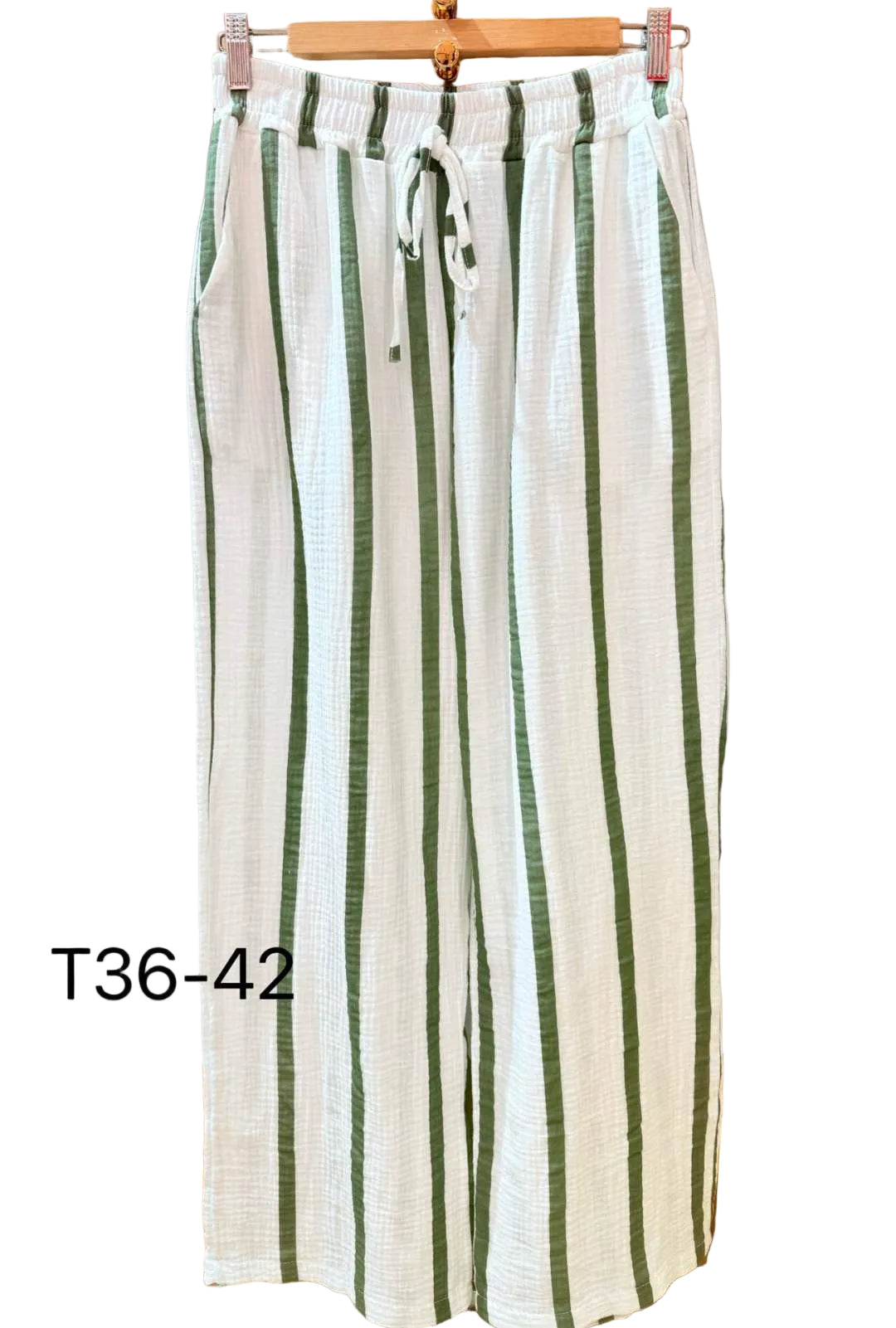 Musselin Hose Streifen