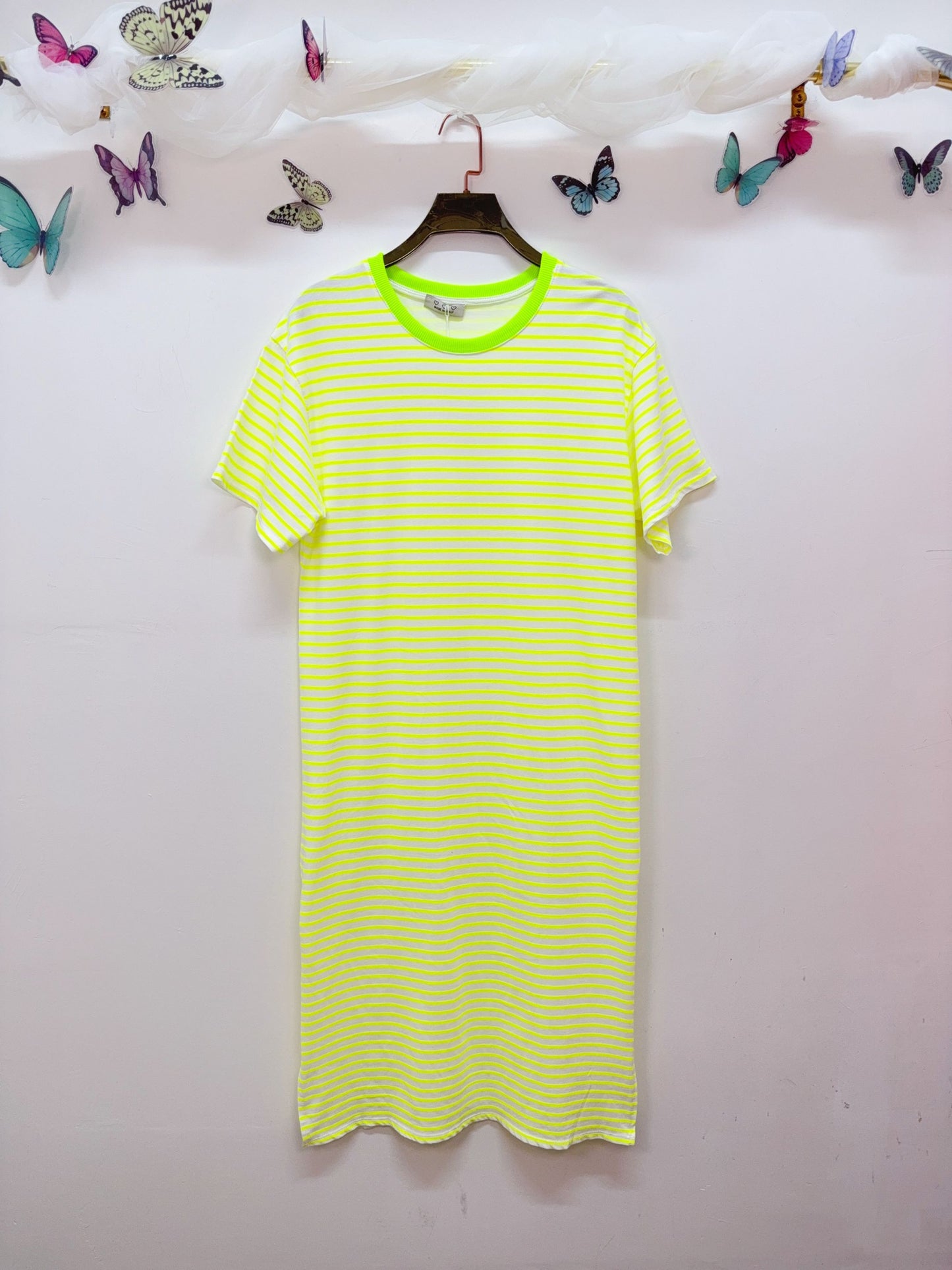 Kleid Sweat Gestreift