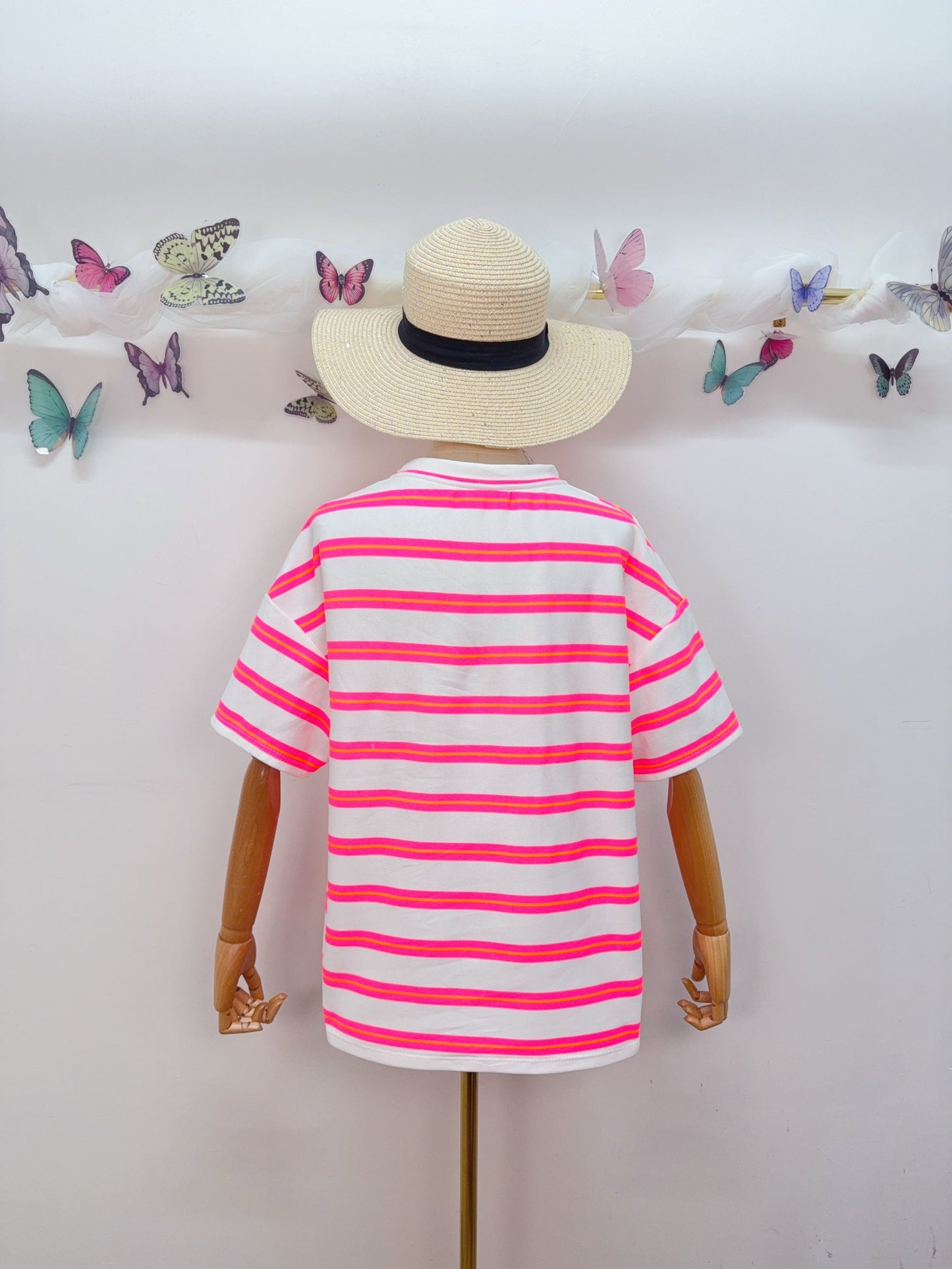 T-Shirt Streifen Pink