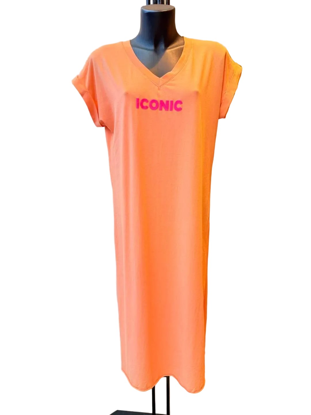 Kleid Iconic Lang Pink