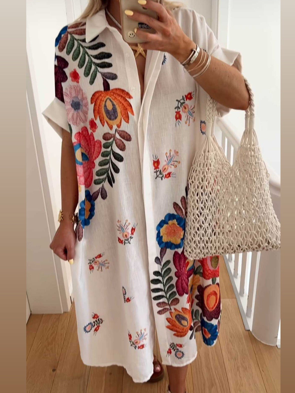 Kleid Flower Blumenverzierungen