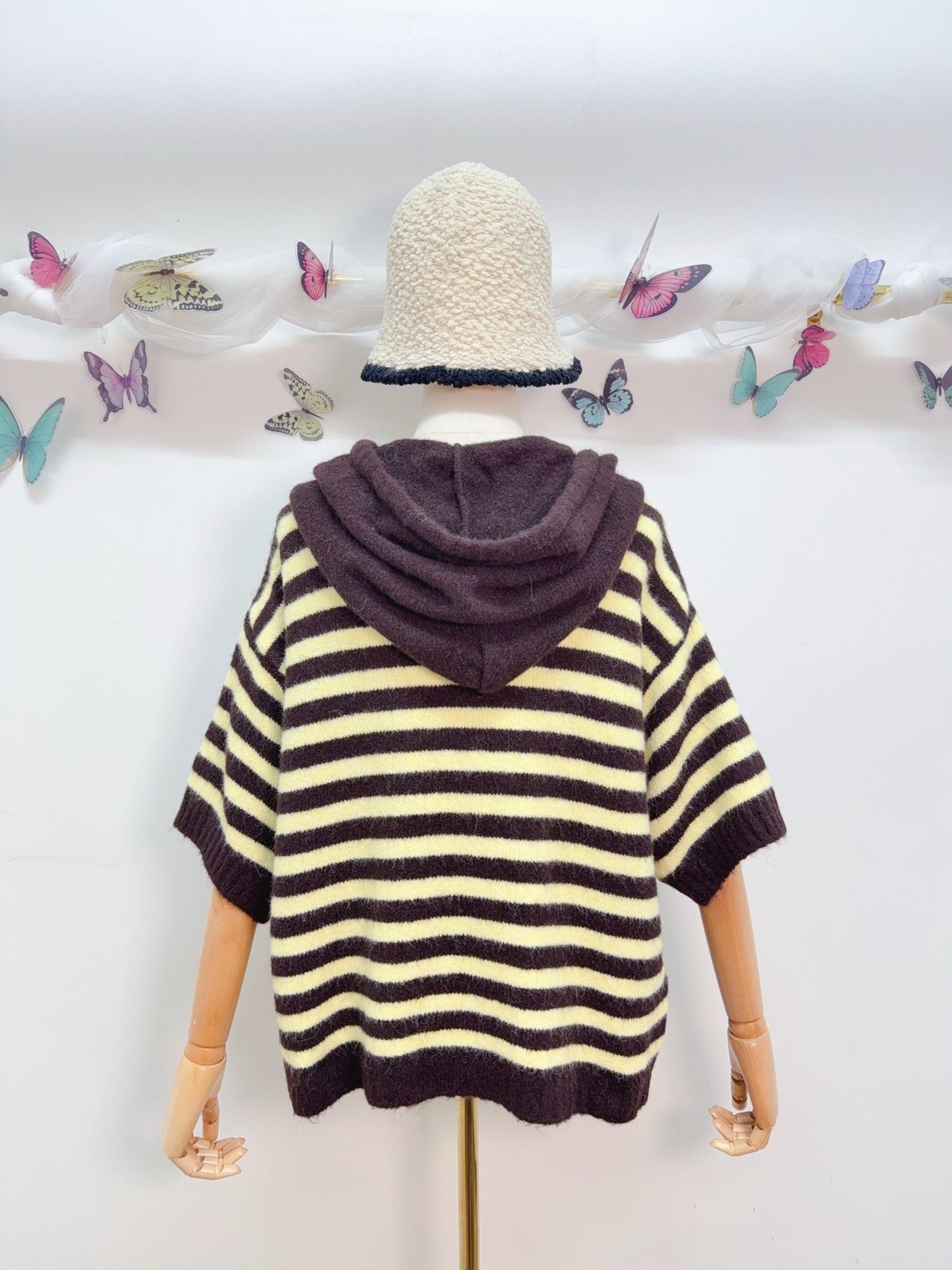 Strickpullover Kapuze