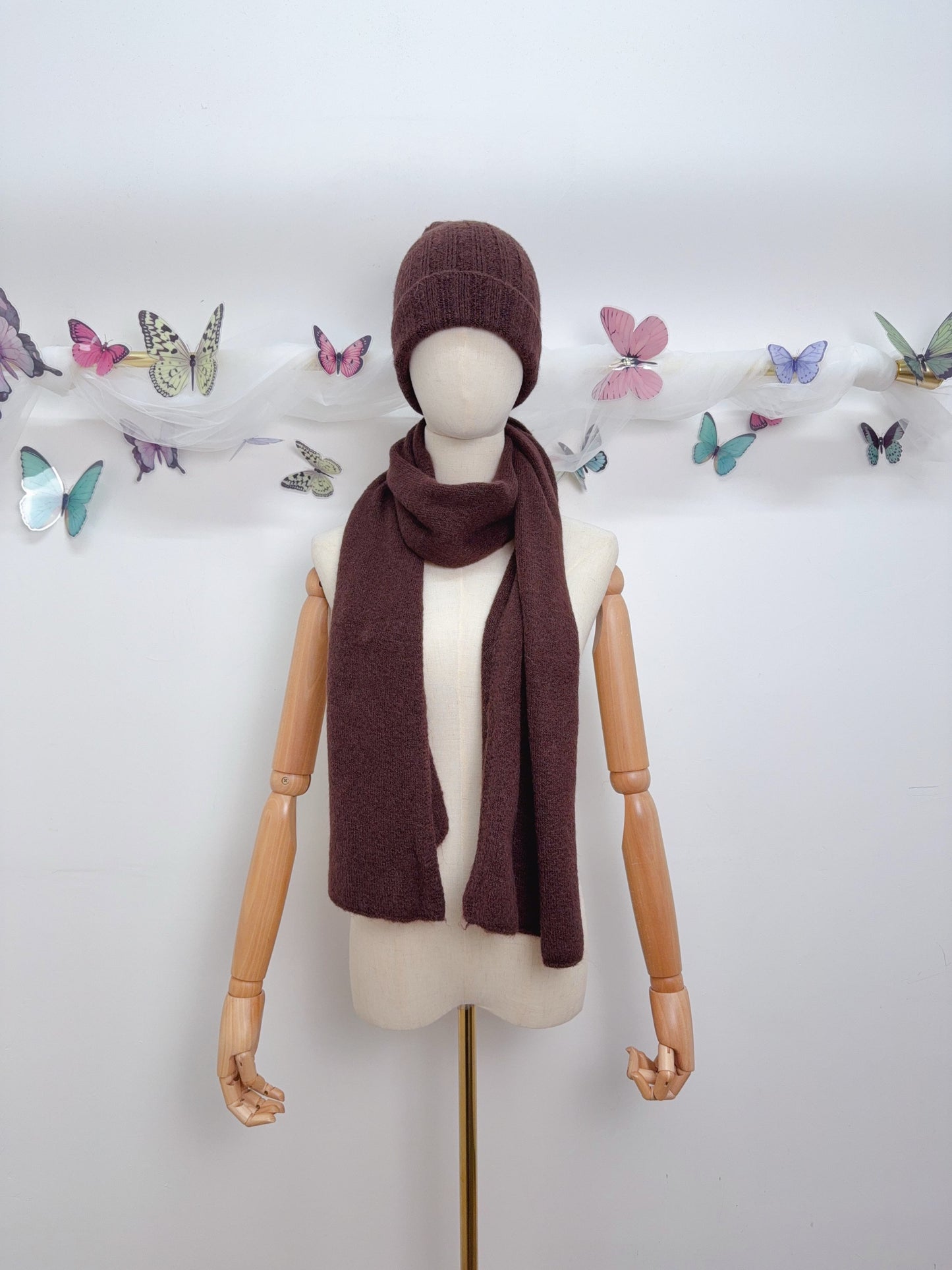 Baby Alpaka Mütze & Schal SET