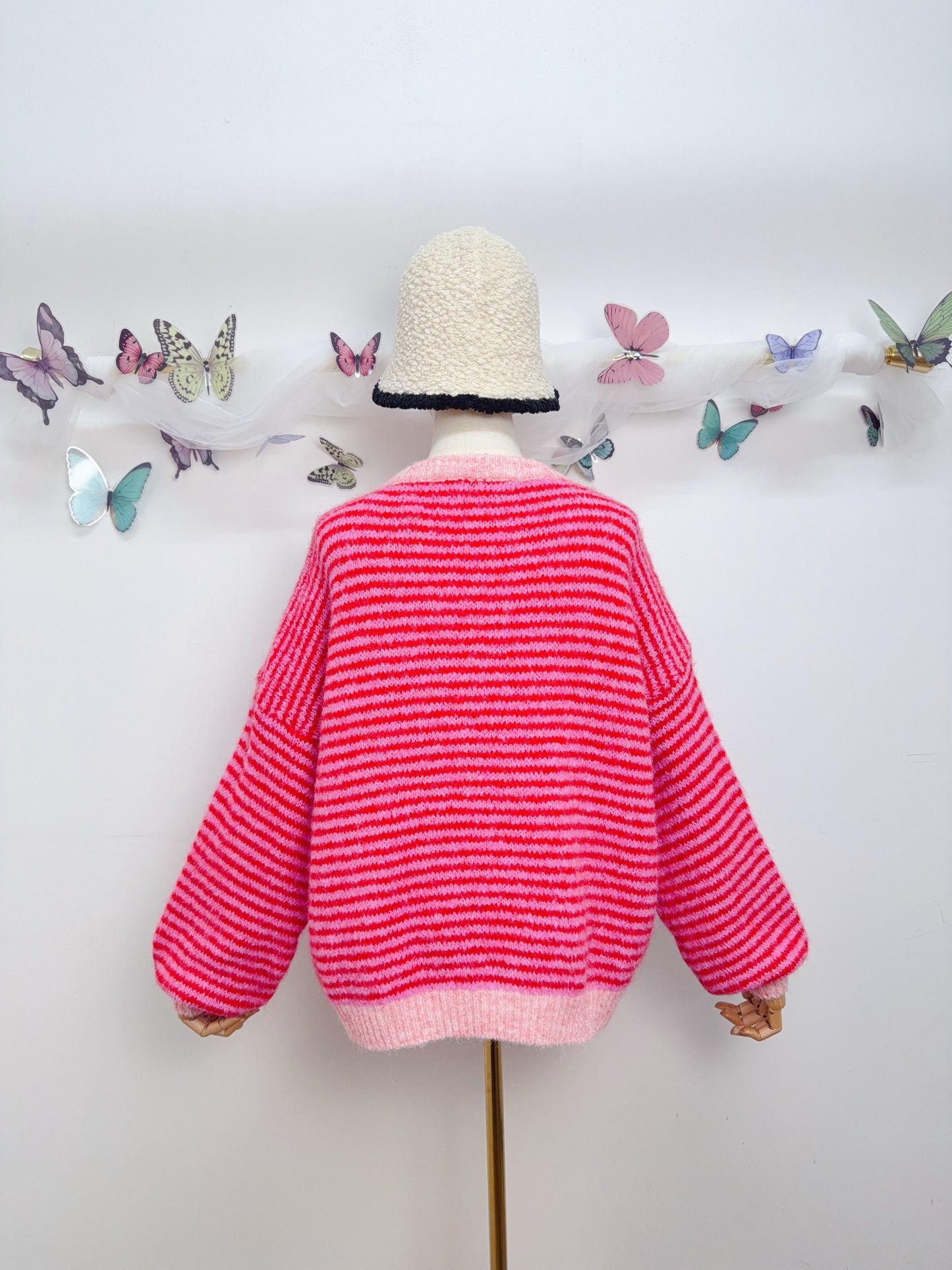 Streifen Strickpullover
