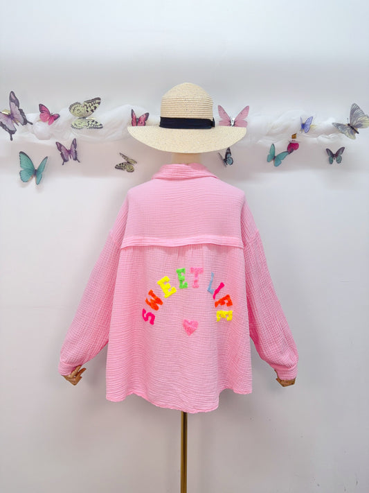 Musselin Bluse Sweet Life